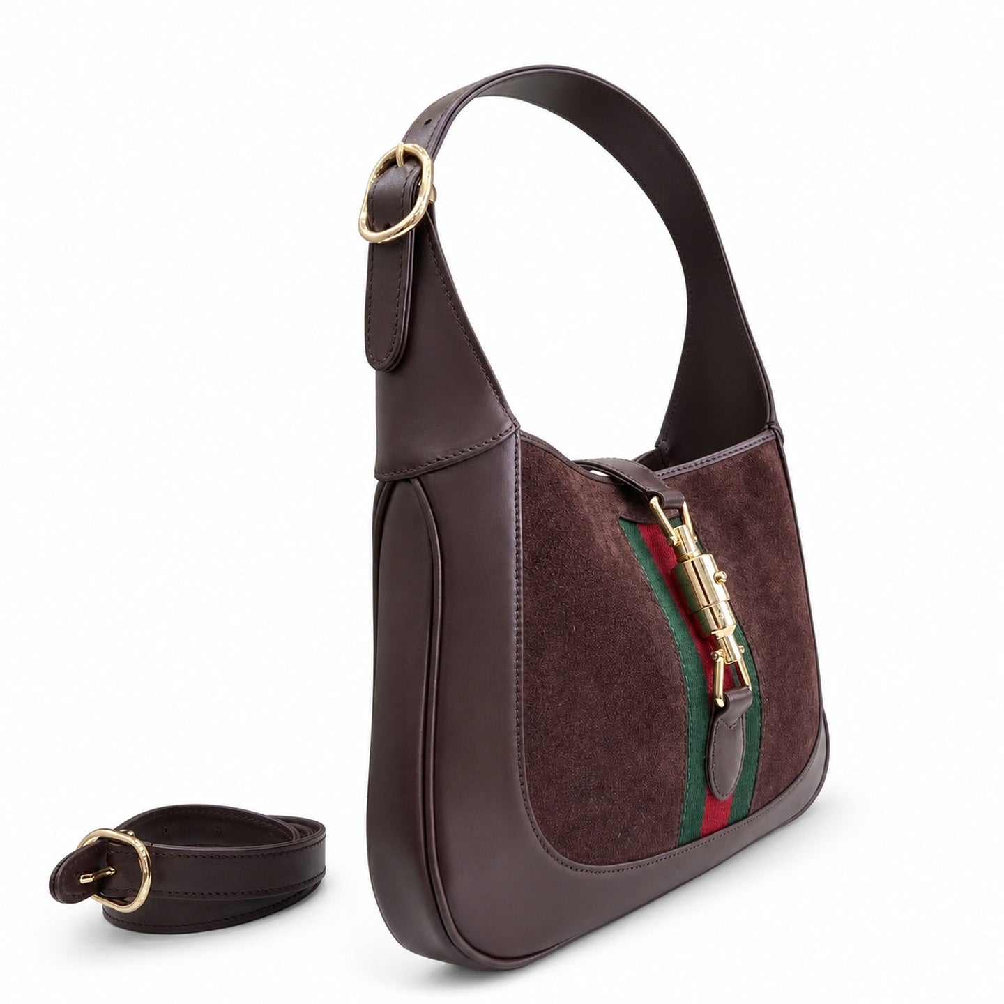 Gucci Jackie 1961 Leather Gold Handbag