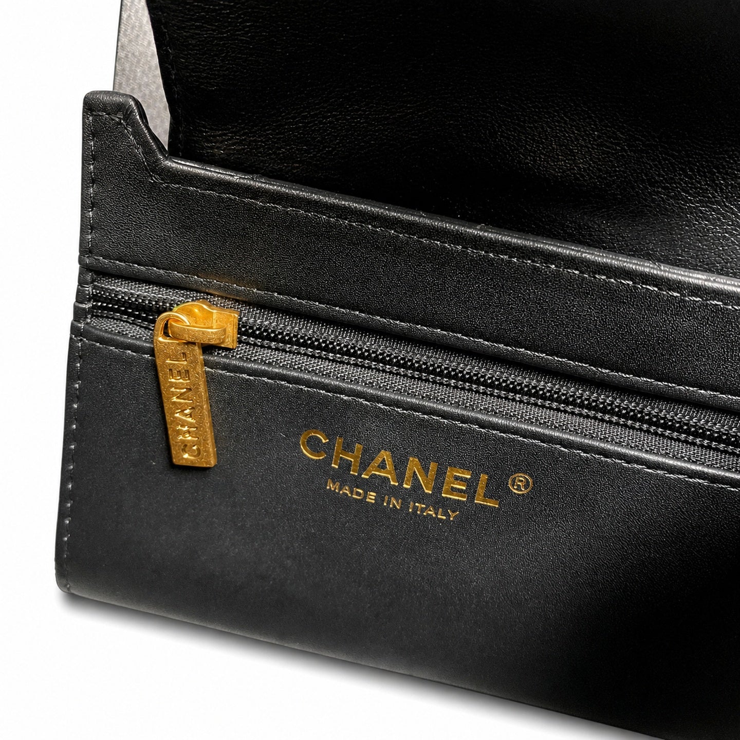 Chanel Kelly Leather Black Chain Bag
