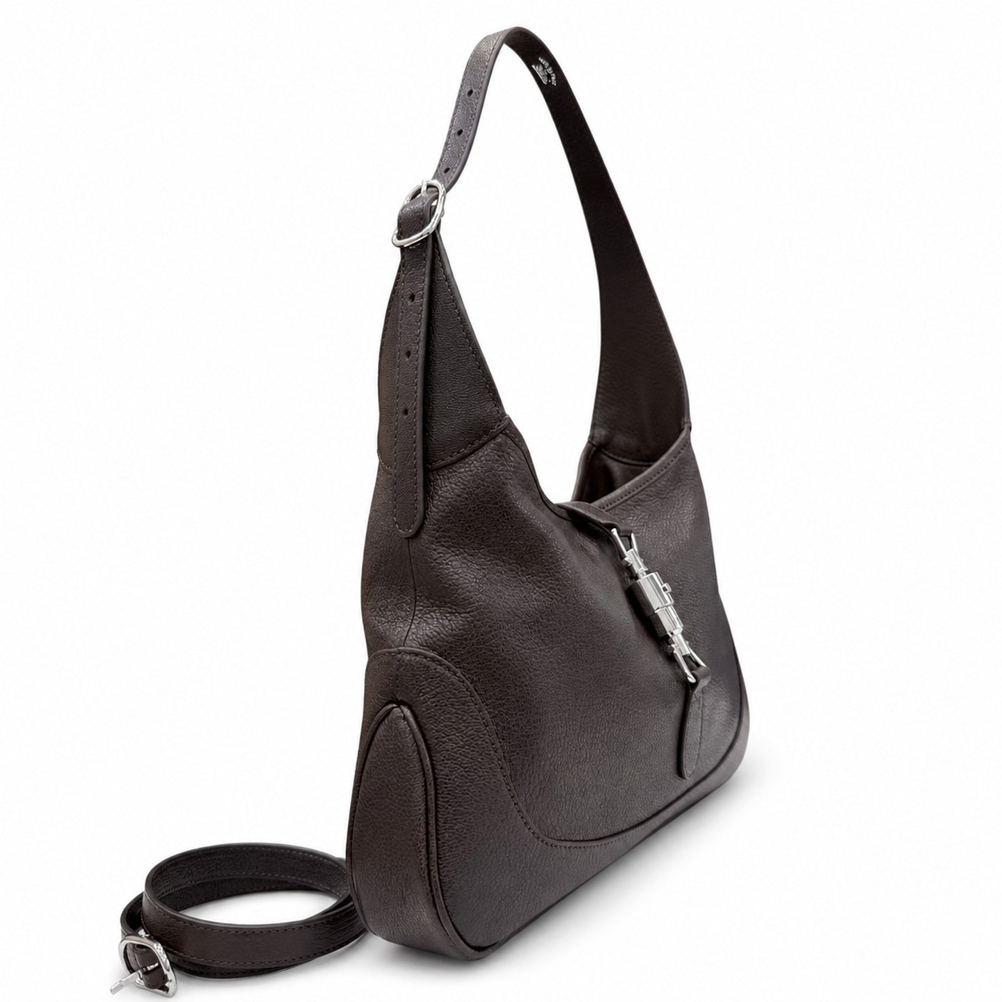 Gucci Jackie 1961 Leather Brown Handbag