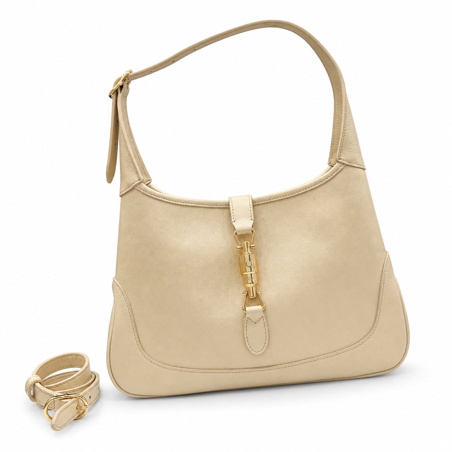 Gucci Leather Yellow Gold Handbag