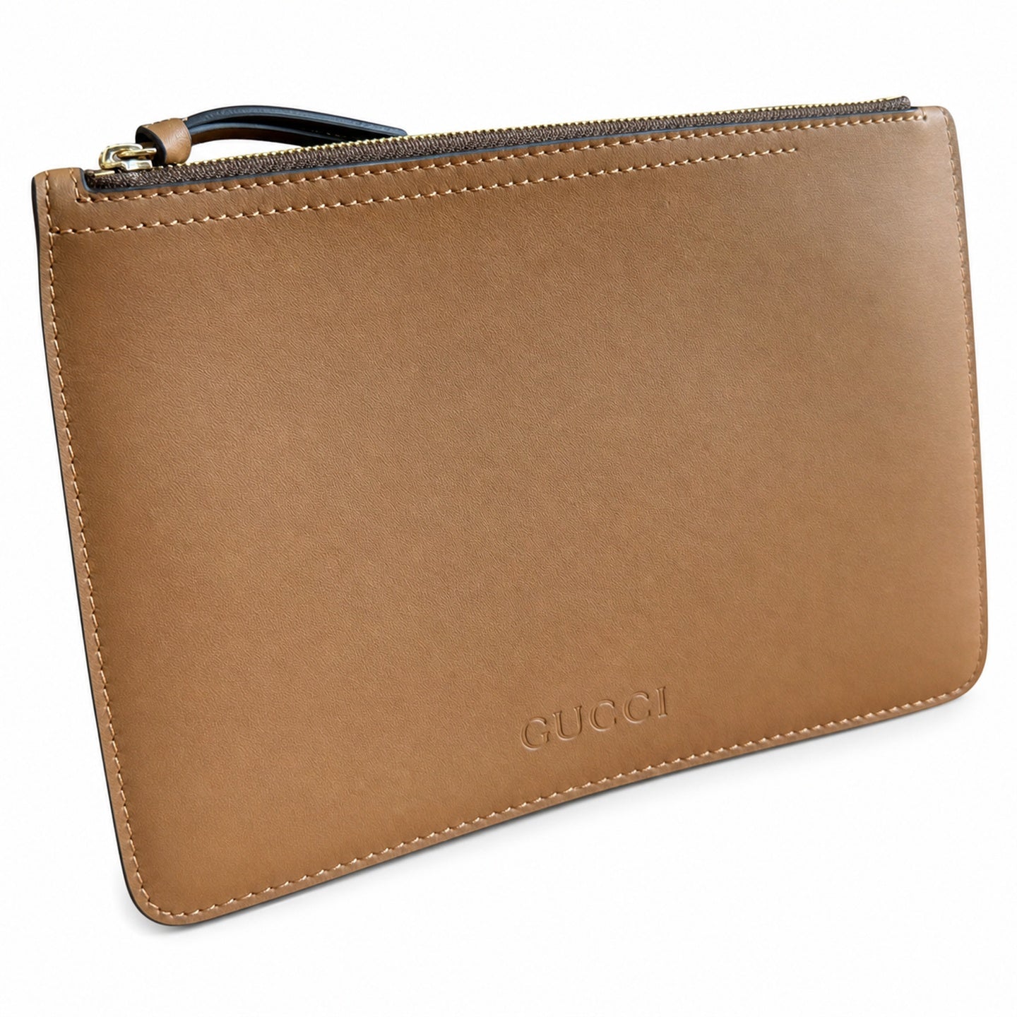Gucci Medium Canvas Leather Brown Bag