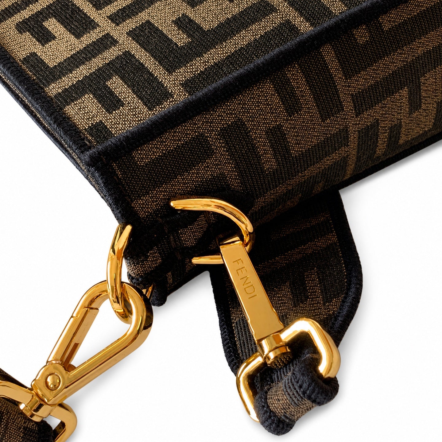 Fendi Baguette Medium Embroidered Black Handbag