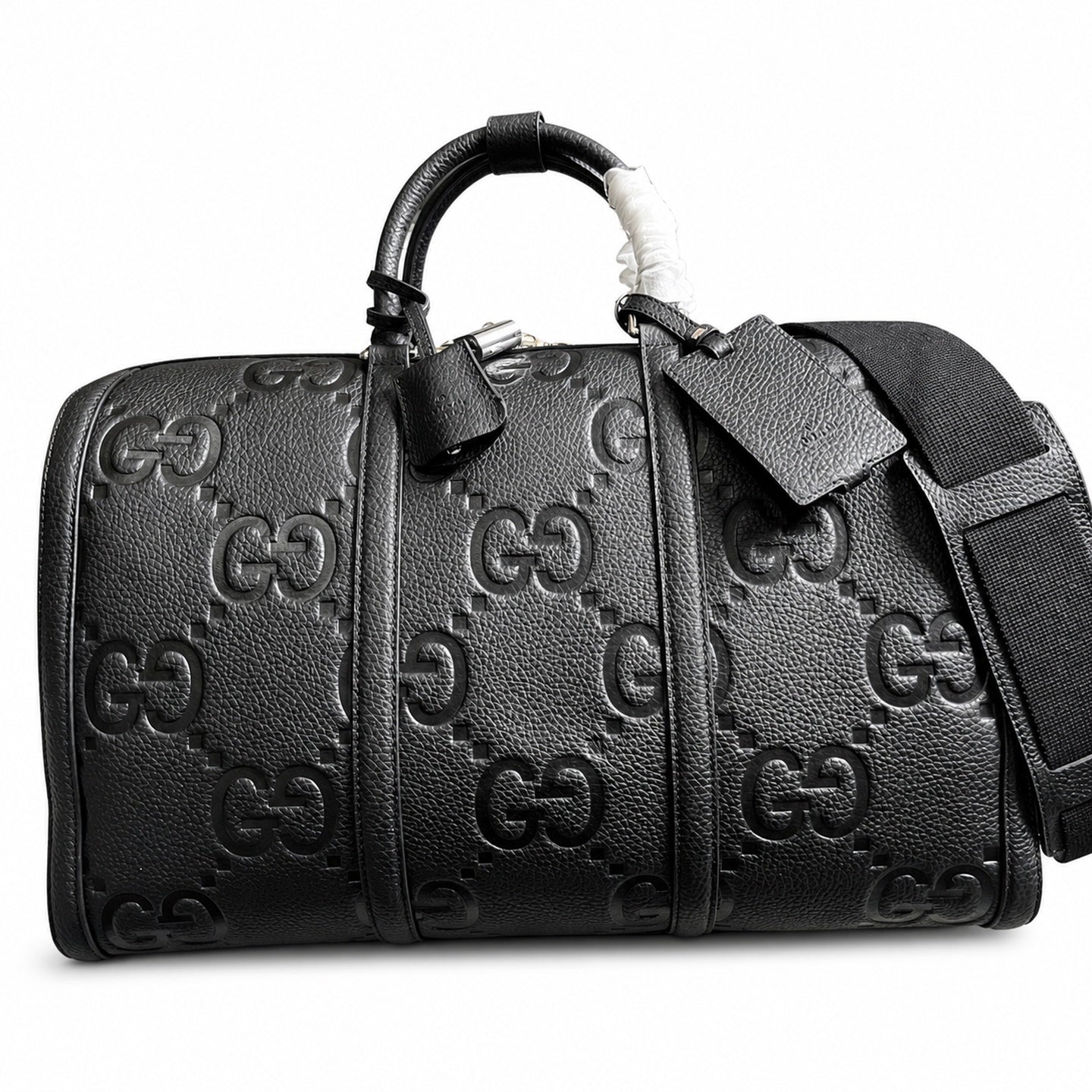 Gucci Small Cotton Leather Black Bag