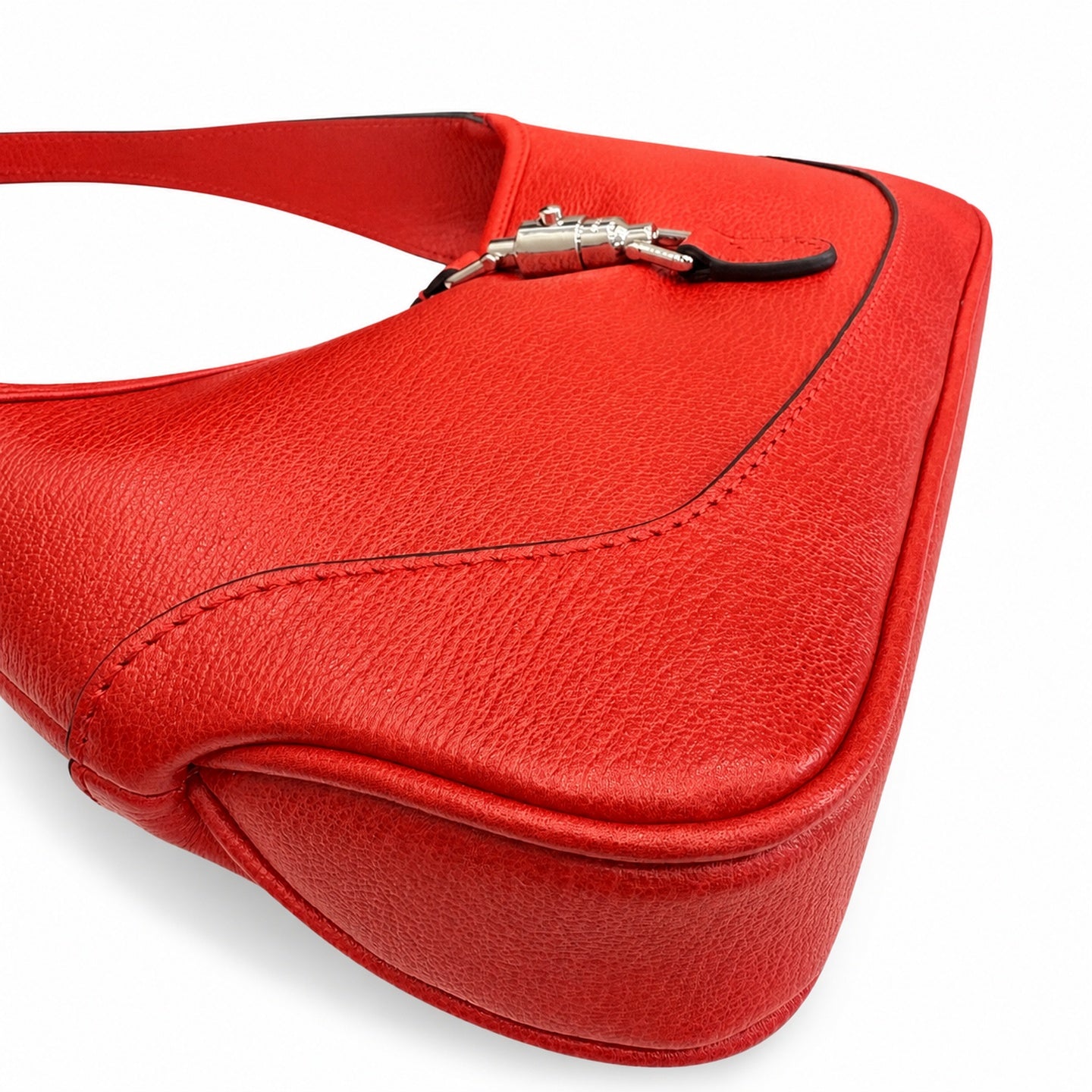 Gucci Leather White Red Gold Bag