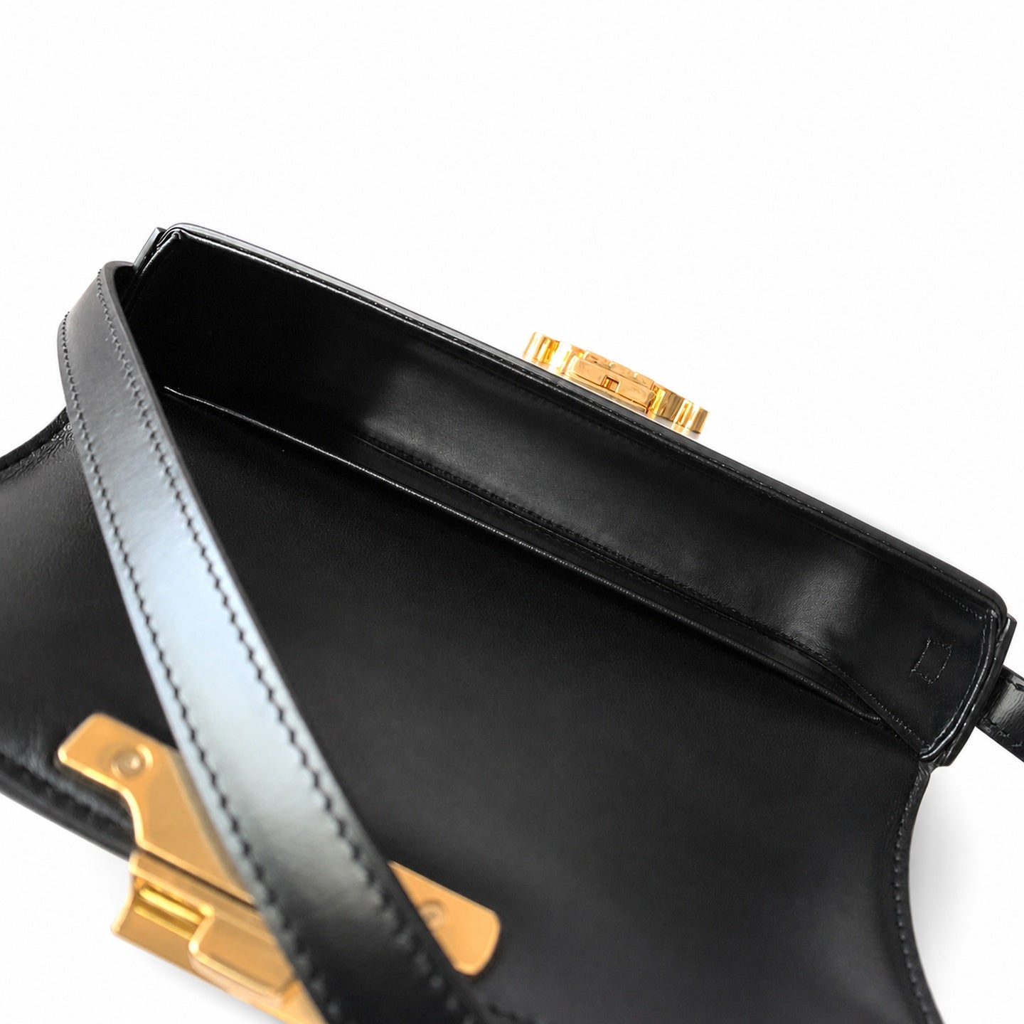Celine Leather Black White Pink Gold Bag