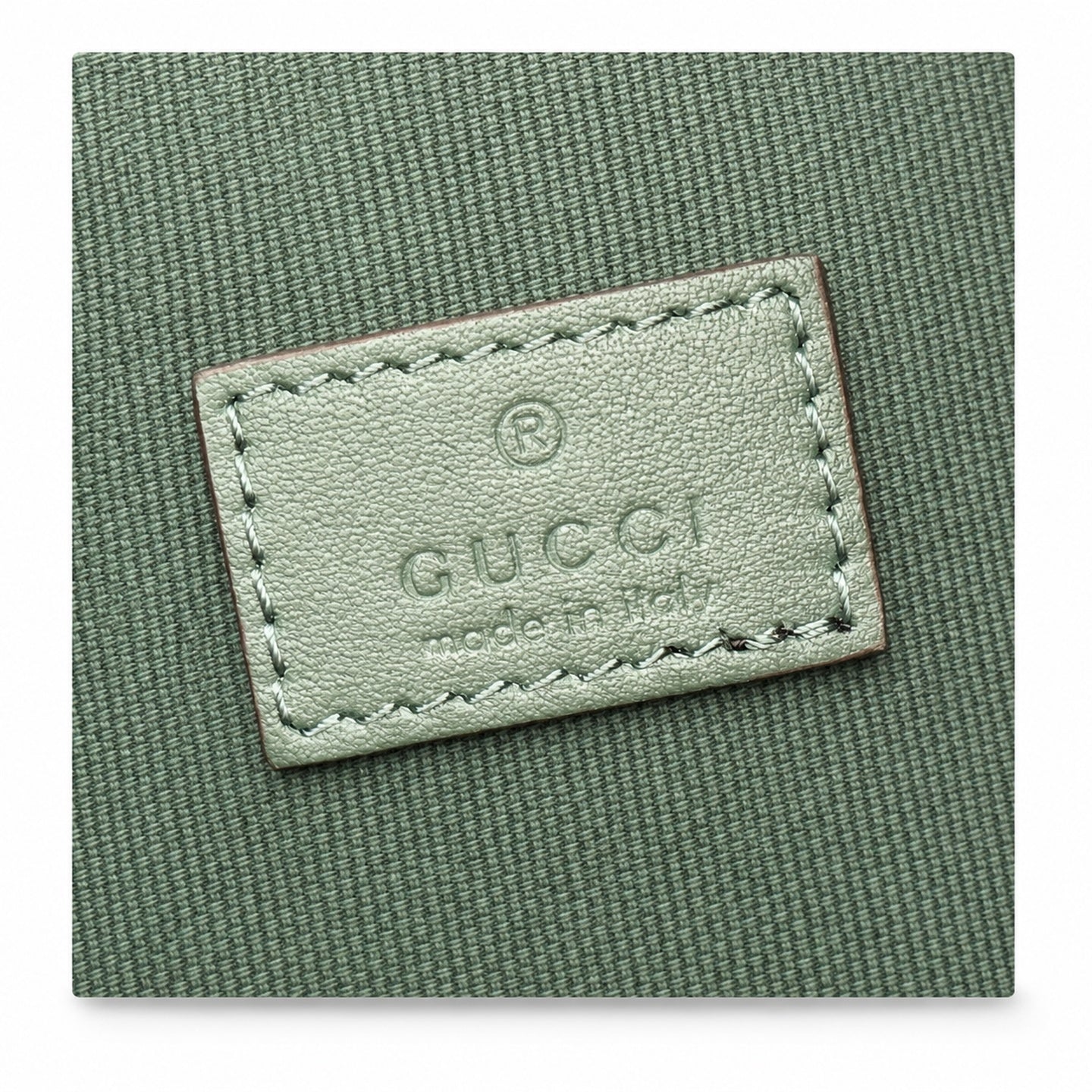 Gucci Horsebit Mini Cotton Leather Green Gold Bag