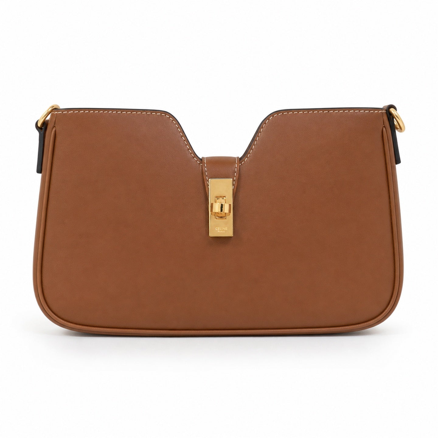 Celine Camille Leather Brown Handbag