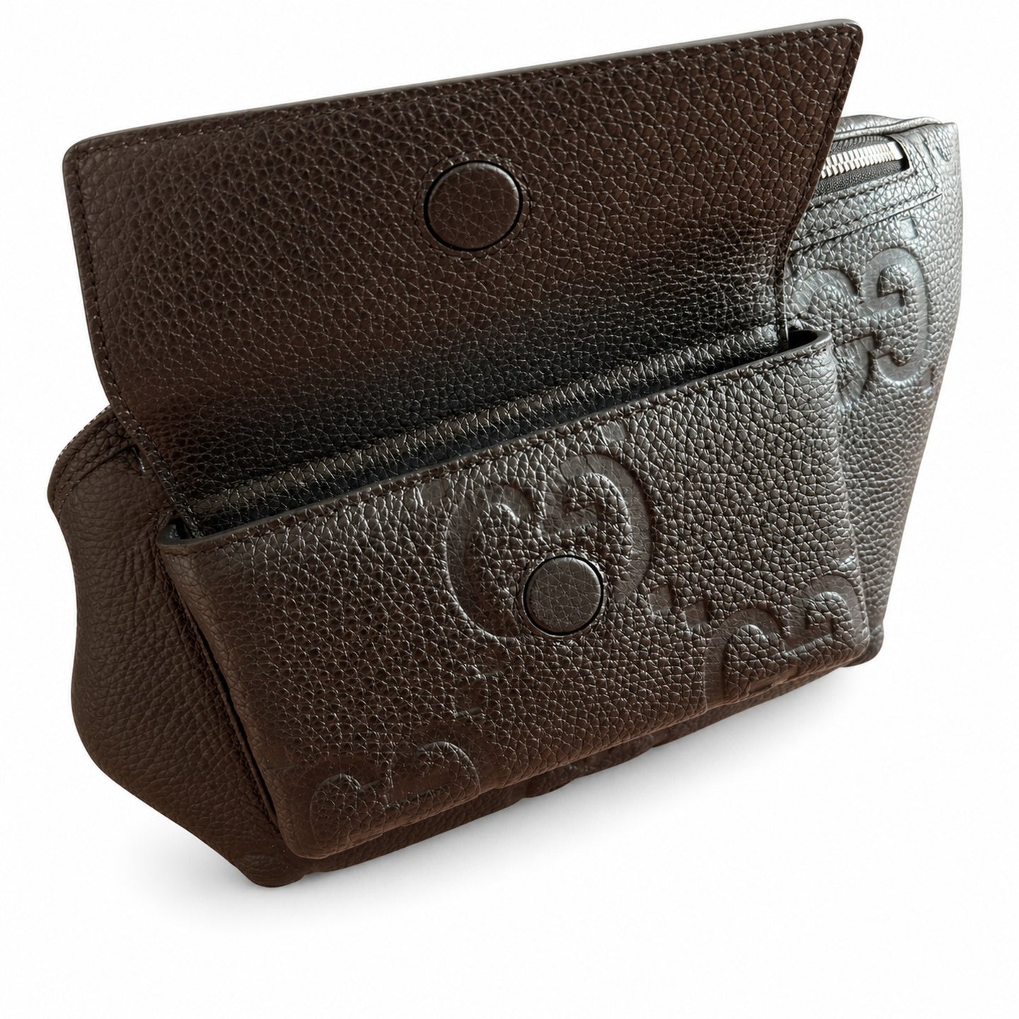 Gucci Cotton Leather Black Orange Waist Bag