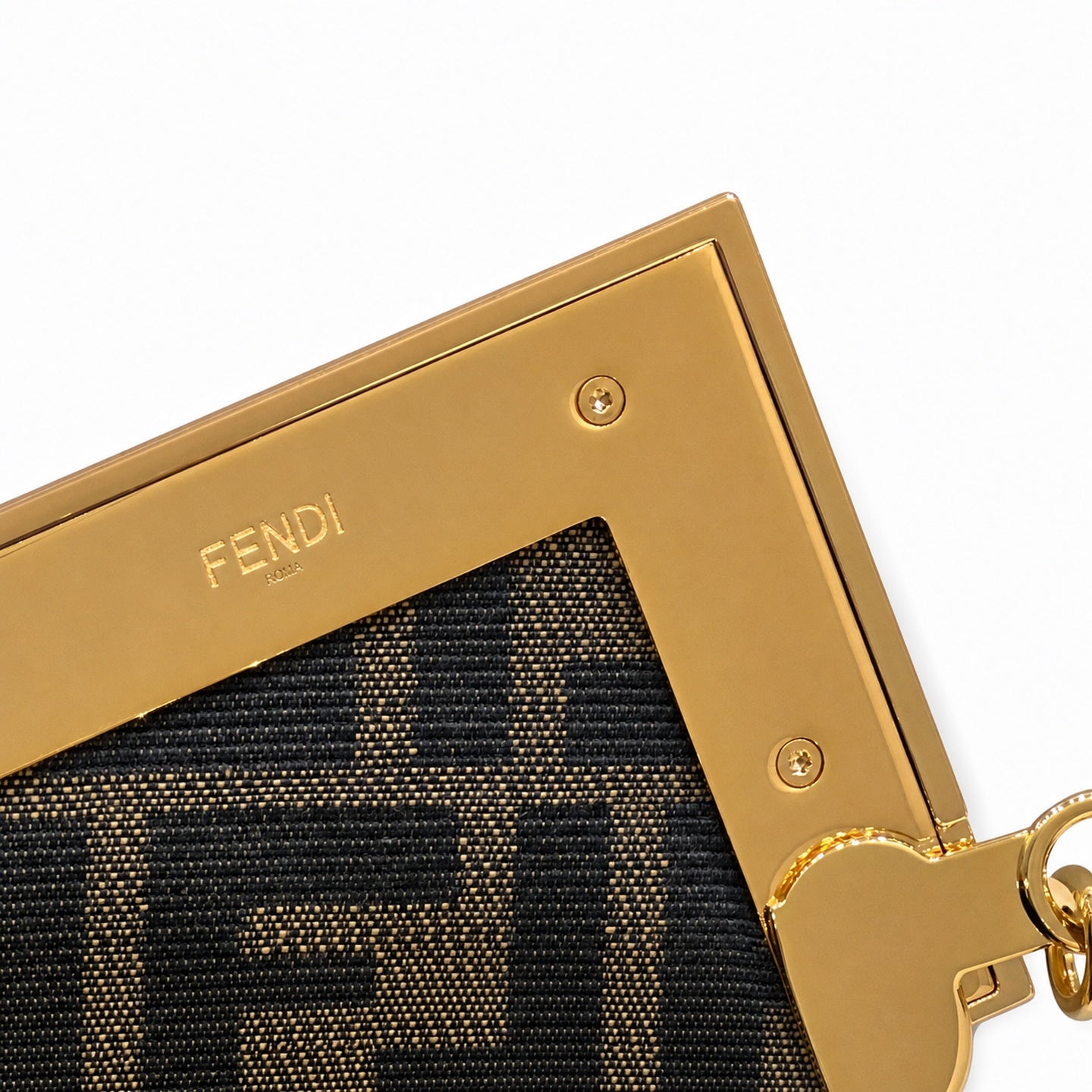 Fendi First Snakeskin Leather Black Bag