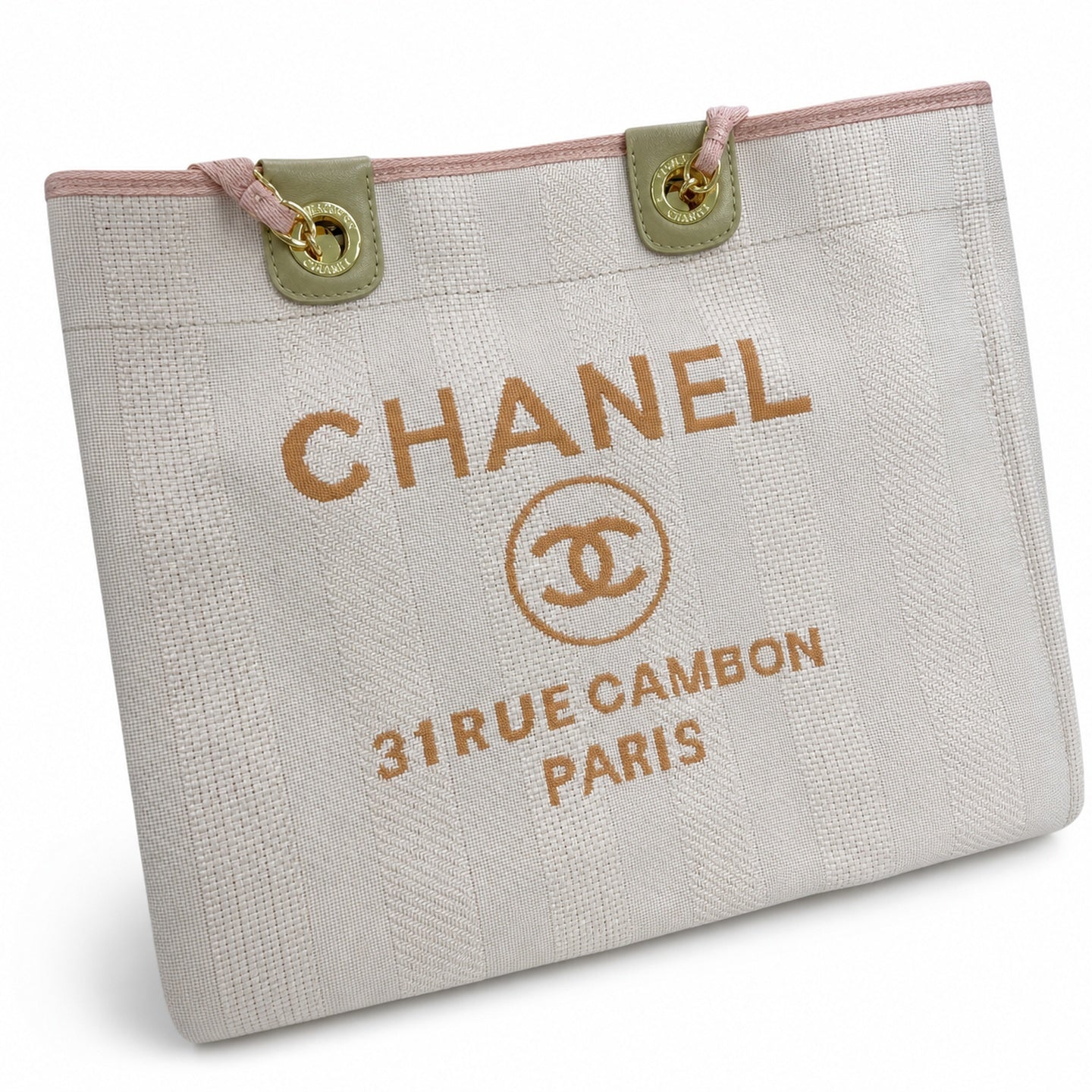 Chanel Large Canvas Pink Shopping Bag