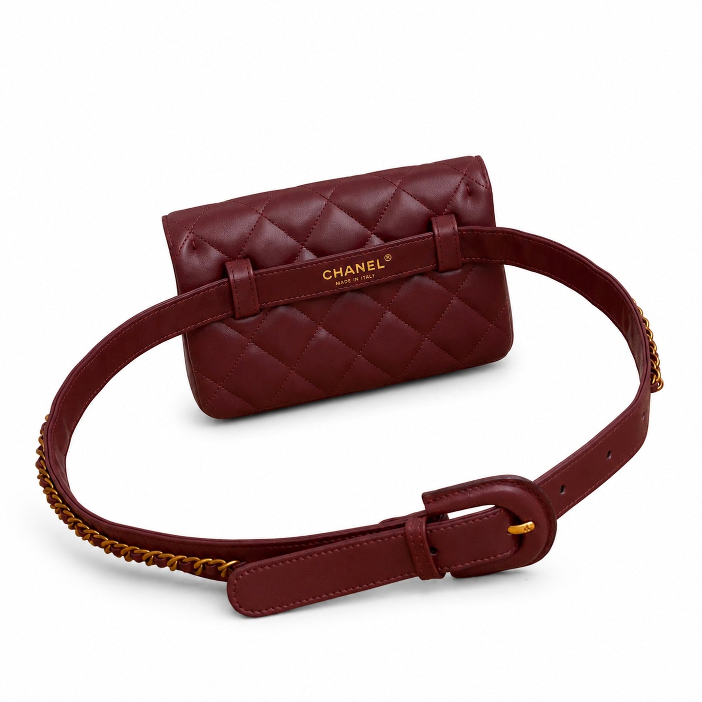 Chanel Leather Gold Waist Bag
