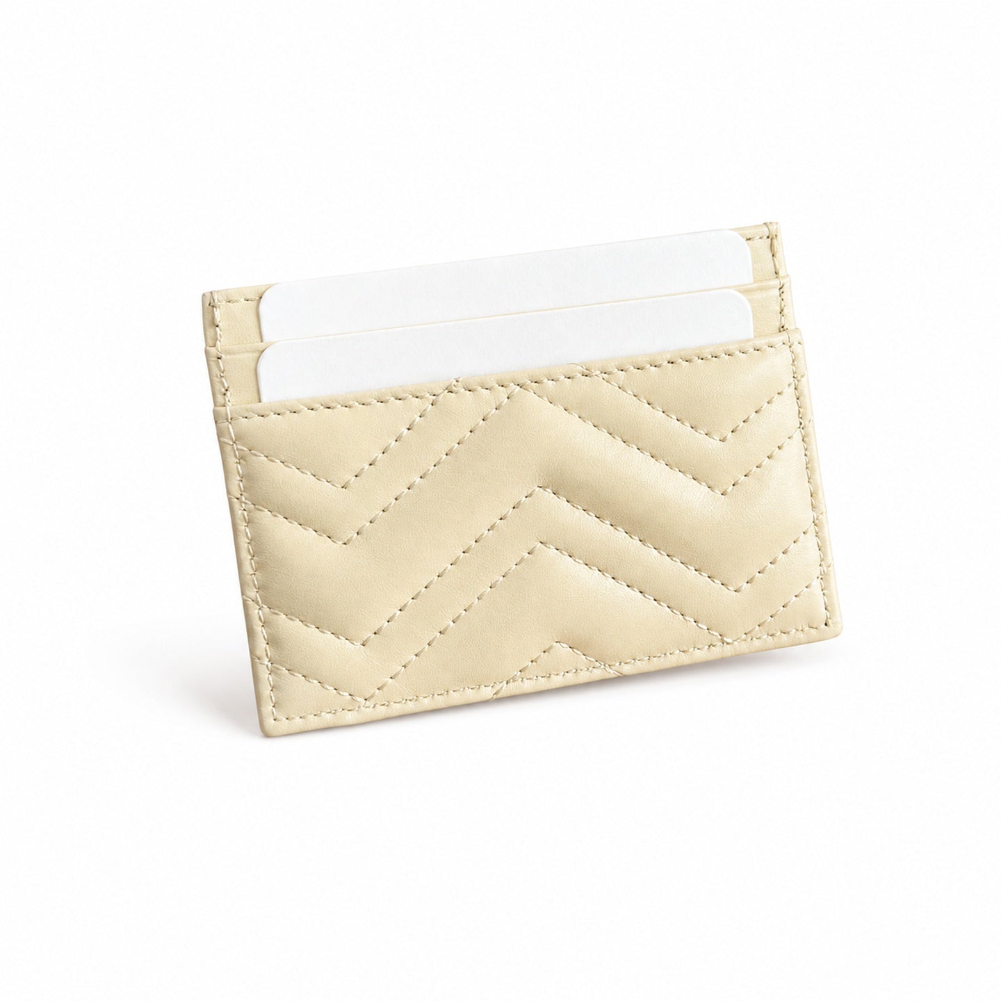 Gucci GG Marmont Small Quilted Matelasse Leather White Beige Handbag