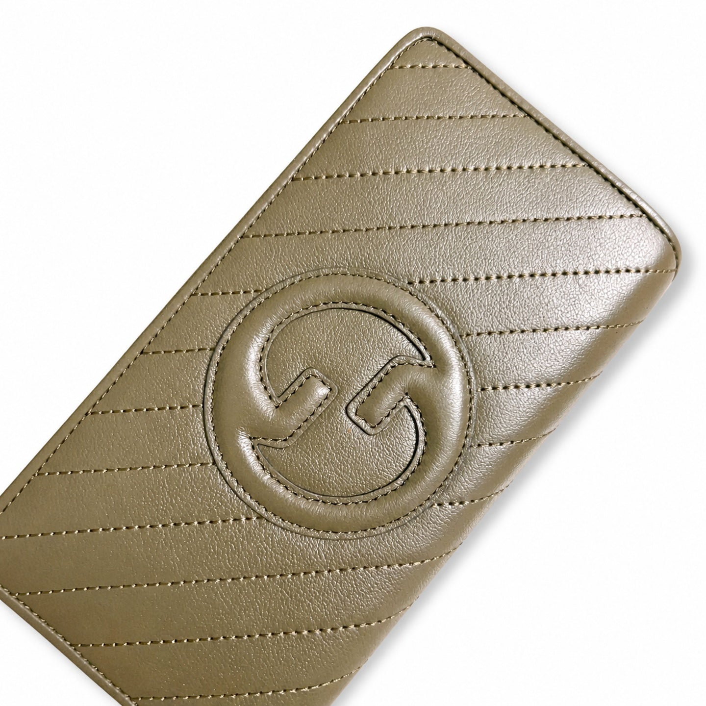 Gucci Blondie Leather Gray Wallet
