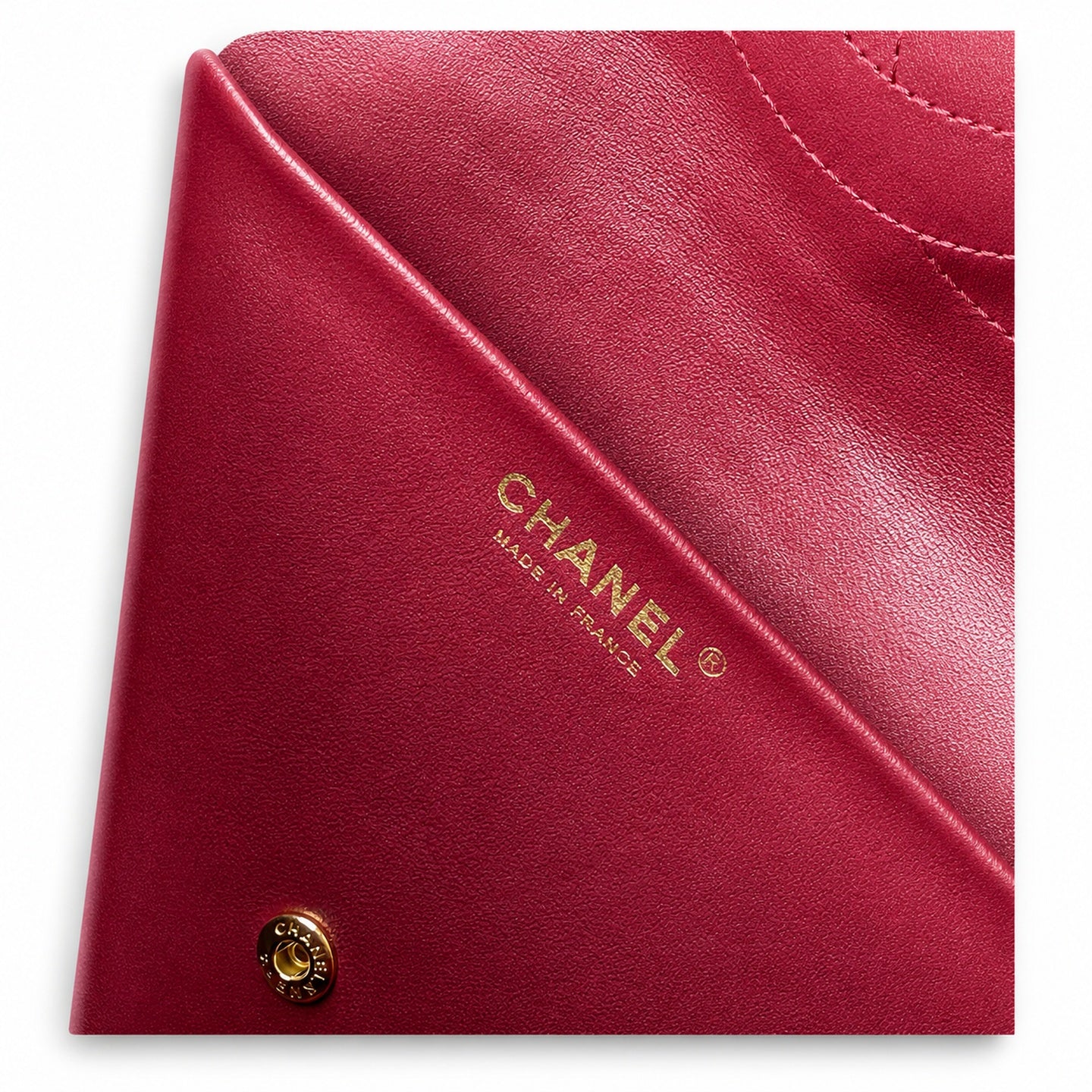 Chanel Large Leather Brown Gold Bag