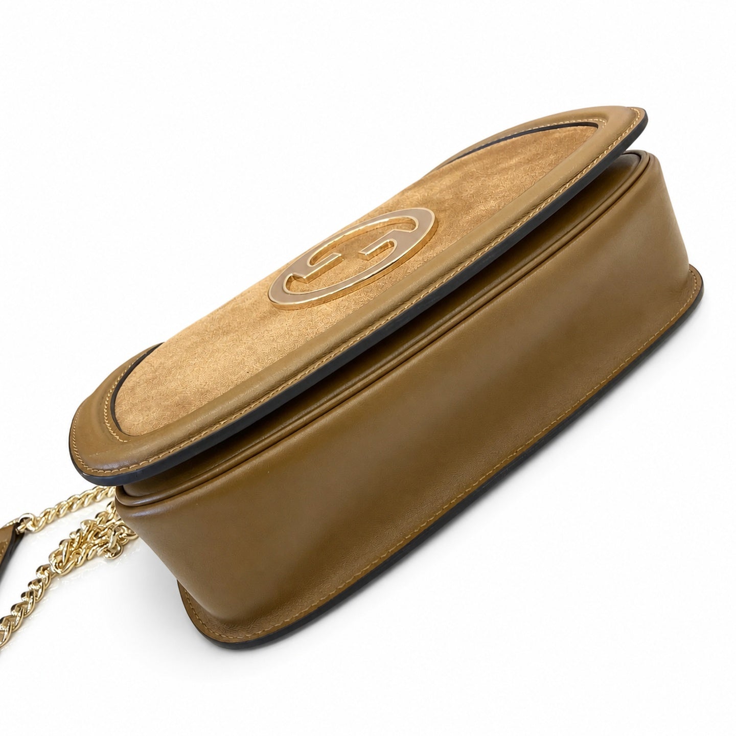 Gucci Blondie Small Leather Brown Gold Shoulder Bag