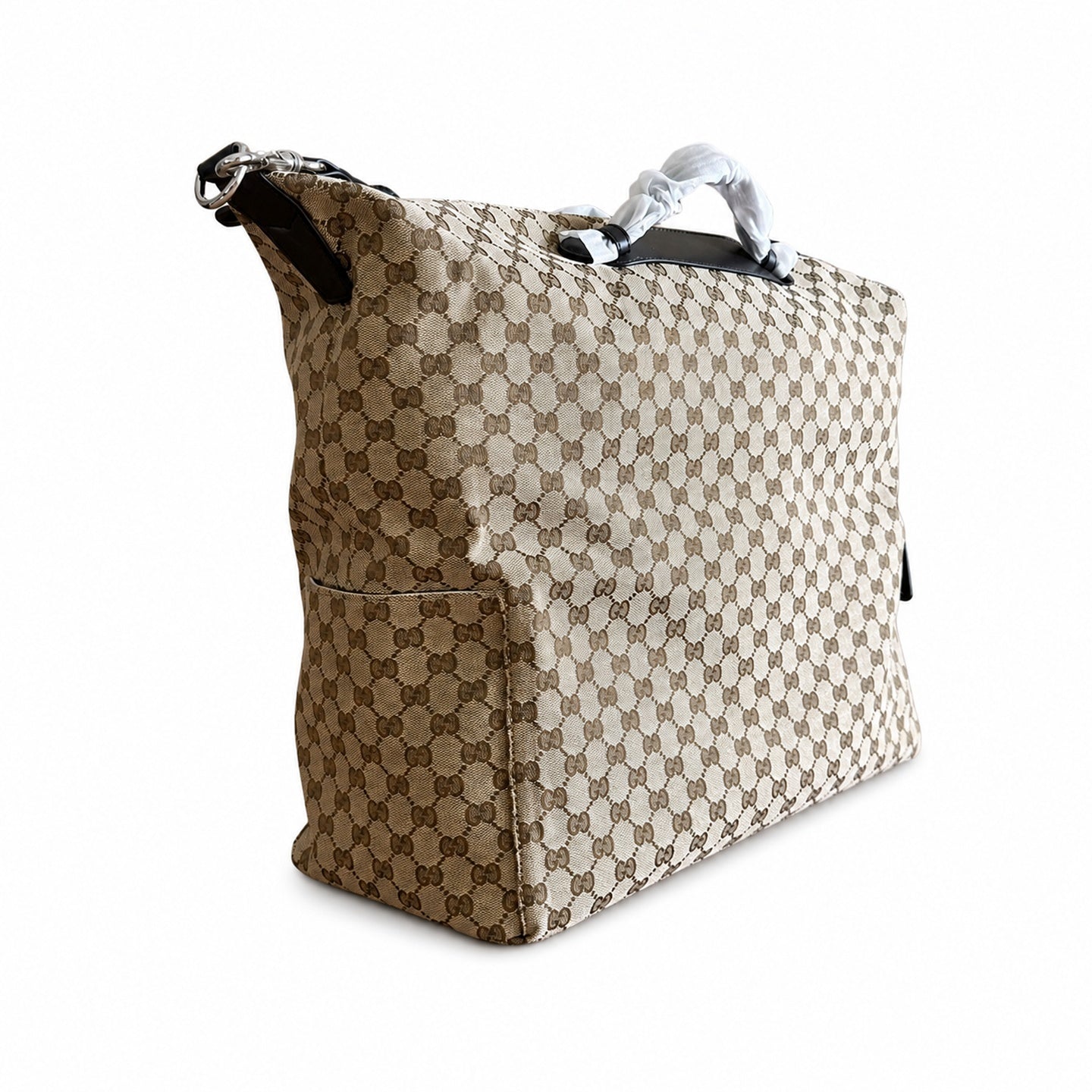 Gucci Canvas Nylon Leather Beige Brown Red Green Bag