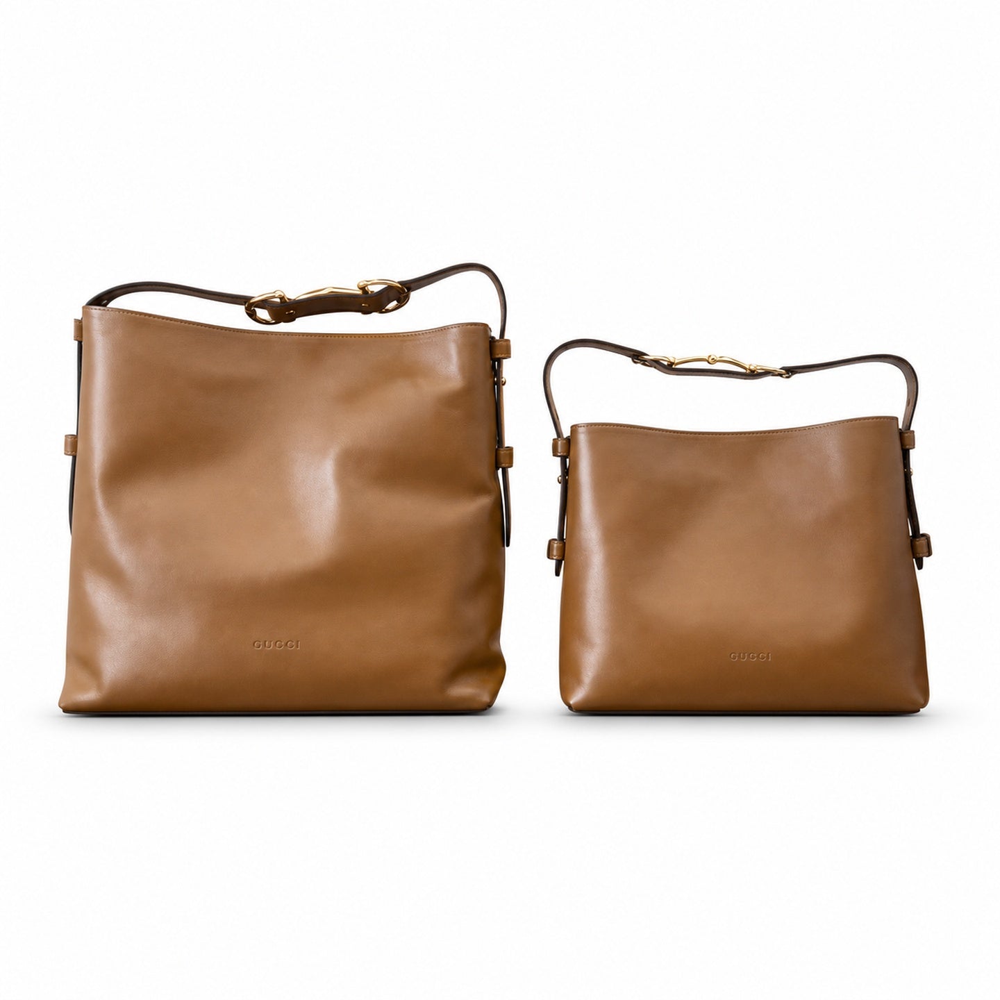 Gucci Large Leather Brown Tote Bag