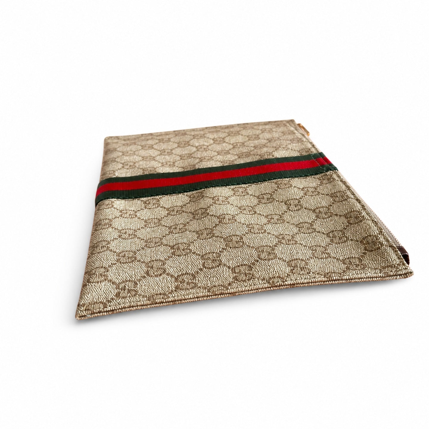Gucci Canvas Black Brown Silver Bag