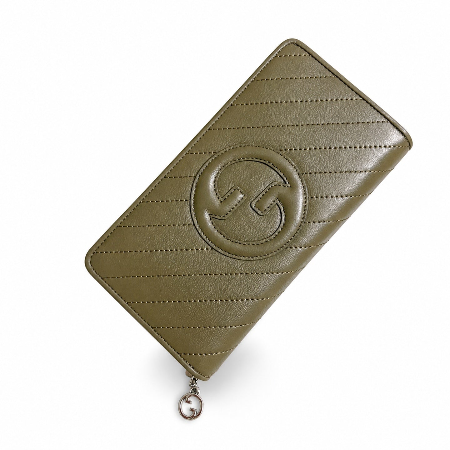 Gucci Blondie Leather Gray Wallet