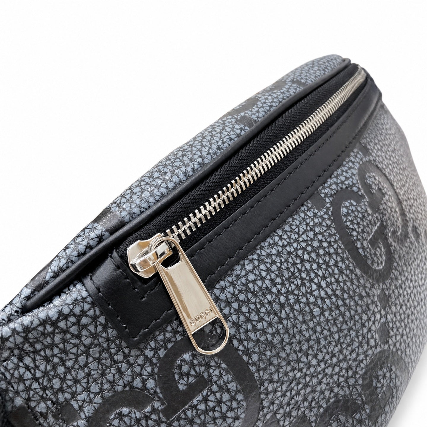 Gucci Small Cotton Leather Black Gray Suitcase