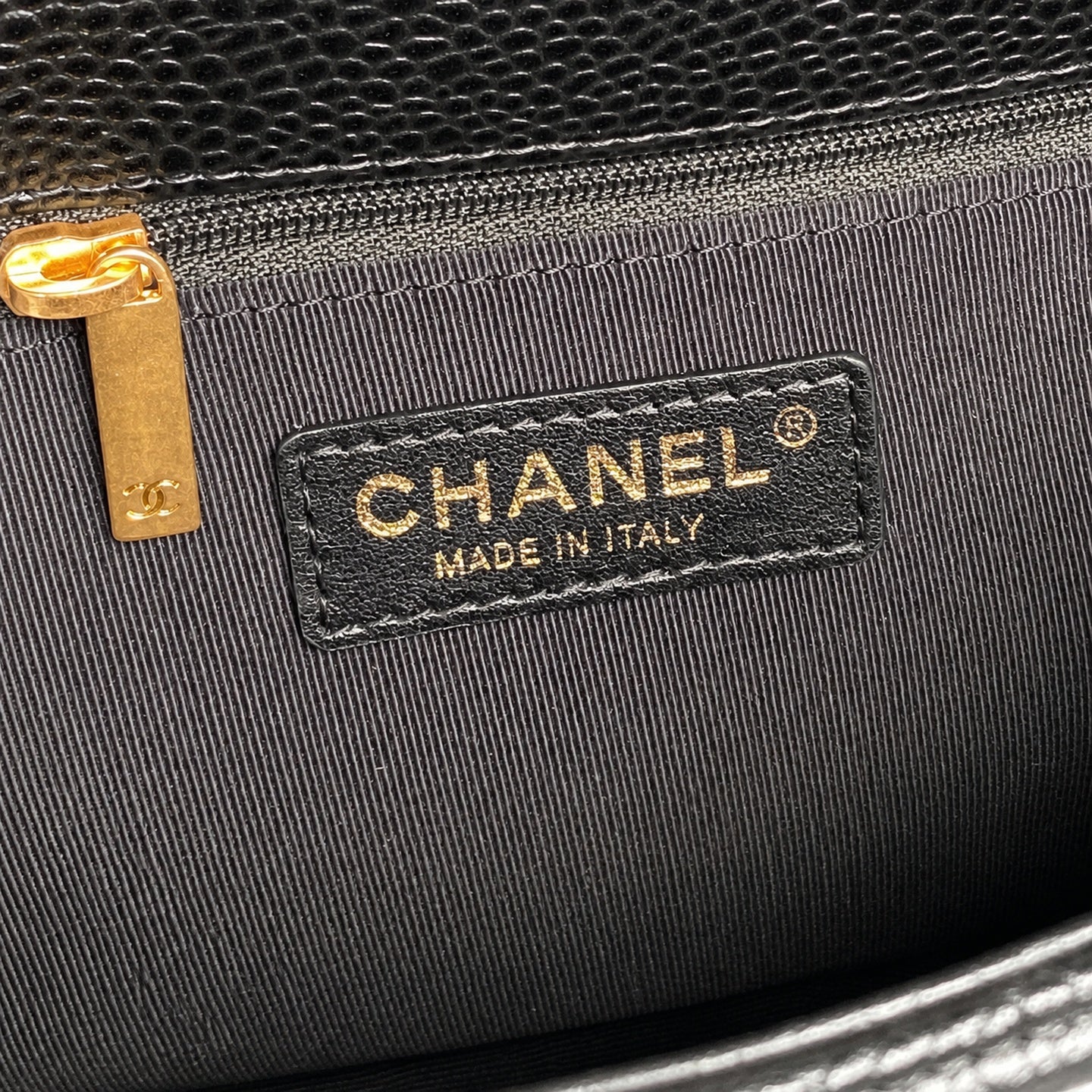 Chanel Large Leather Gold Backpack