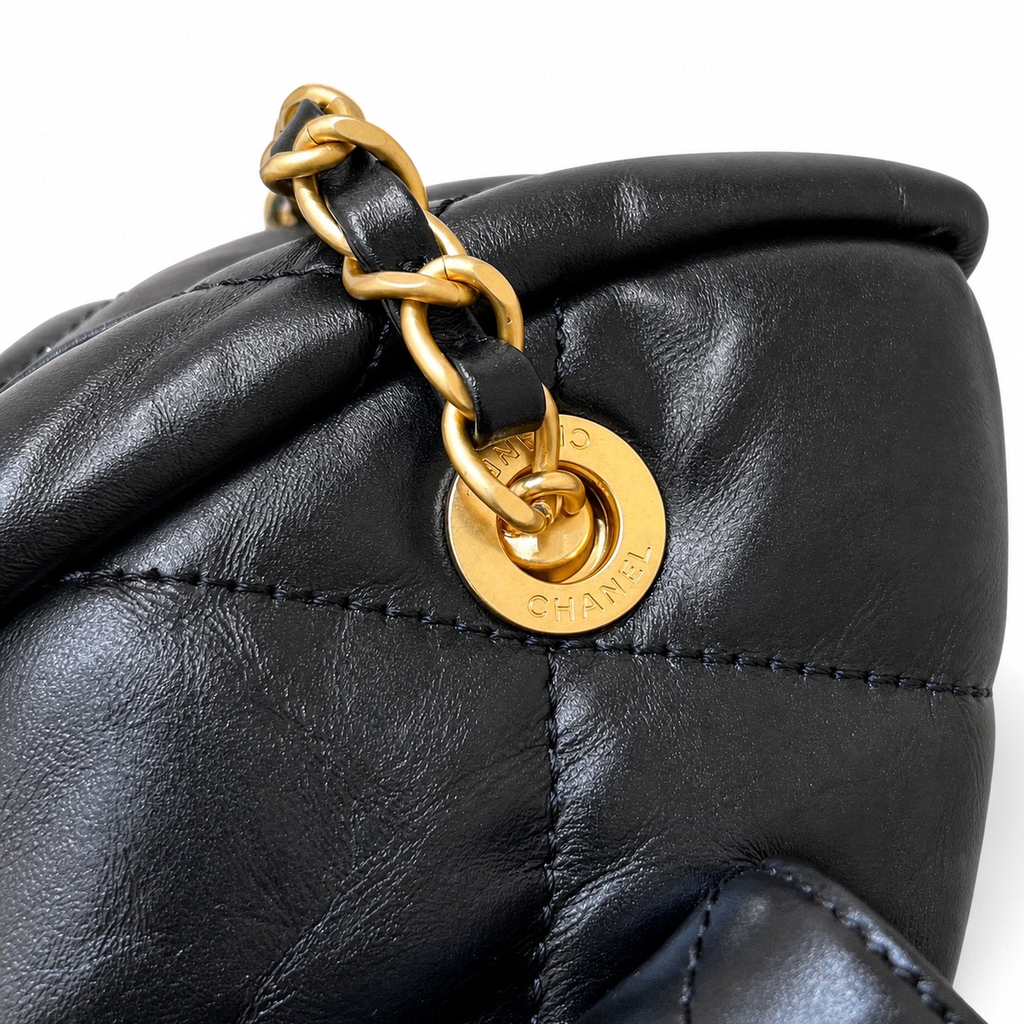 Chanel Large Leather Bowling Bag