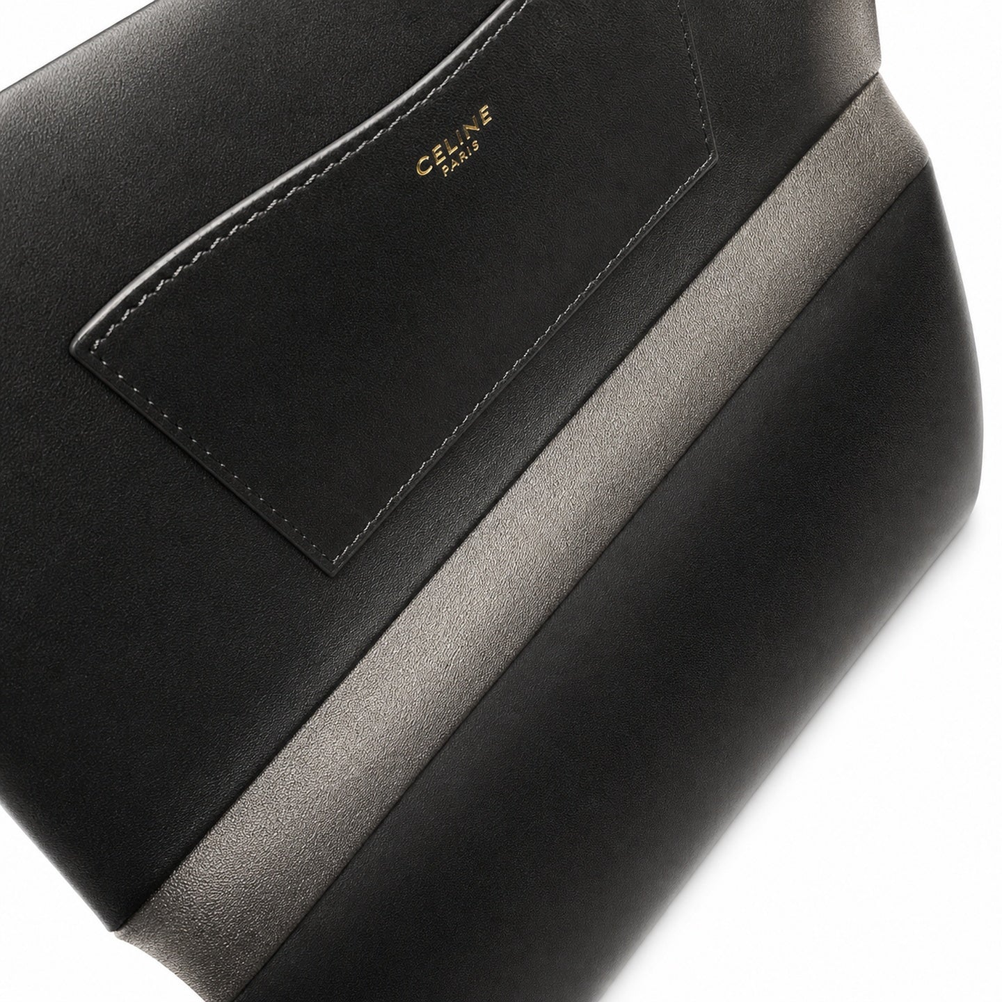 Celine Camille Leather Black Gold Handbag