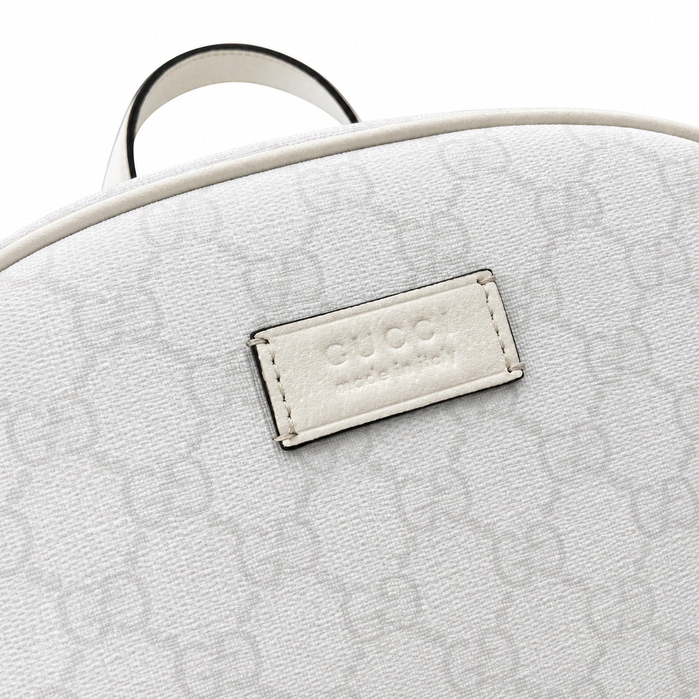 Gucci Supreme Mini Cotton Canvas Leather White Green Bag