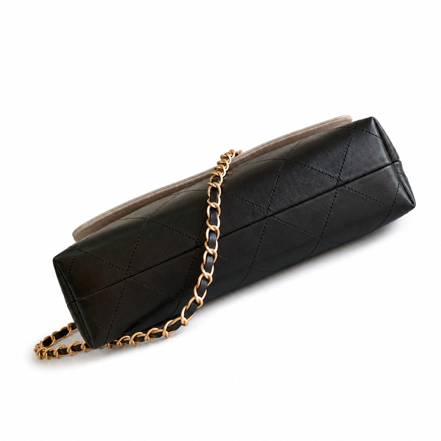 Chanel Large Suede Leather Shoulder Bag