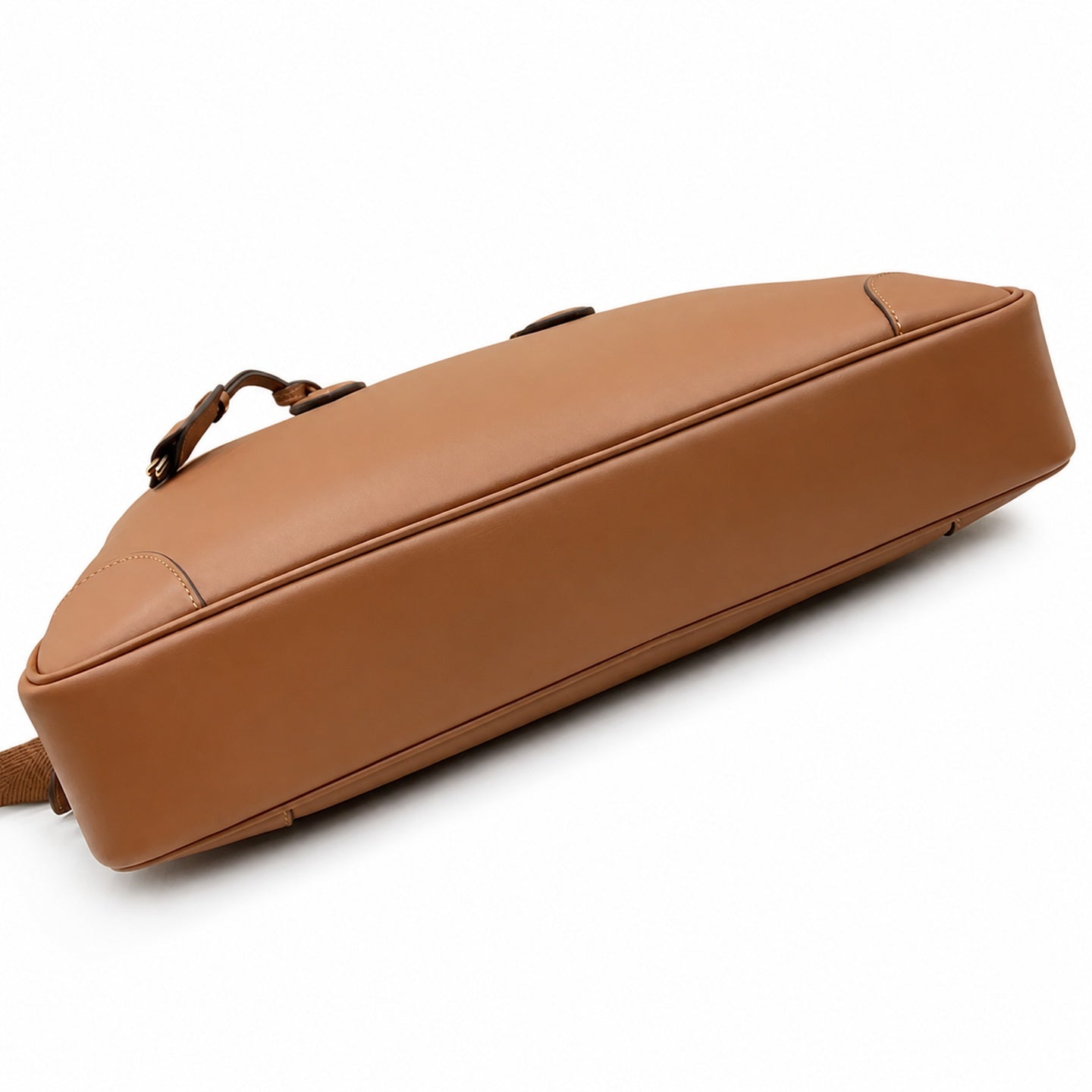 Gucci Men's Cotton Canvas Leather Brown Briefcase