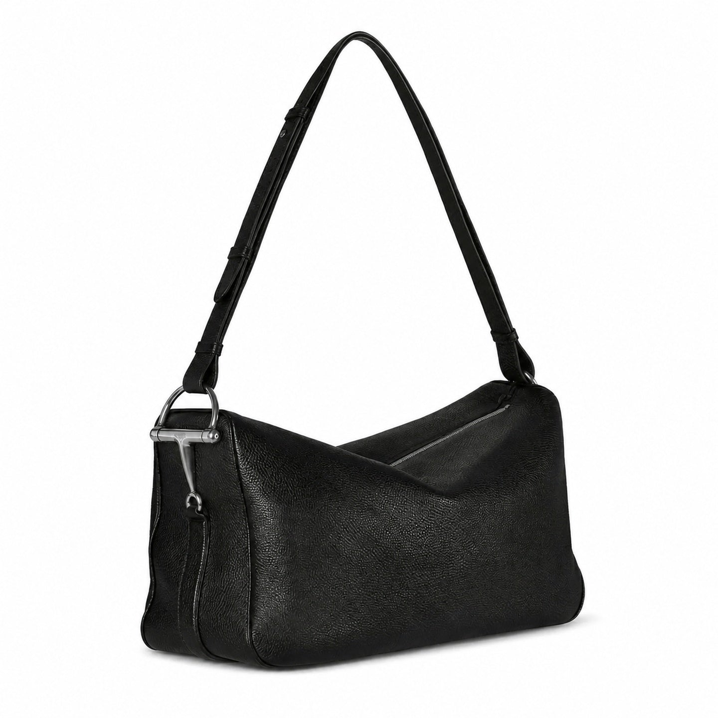 Gucci Horsebit Cotton Leather Black Bag