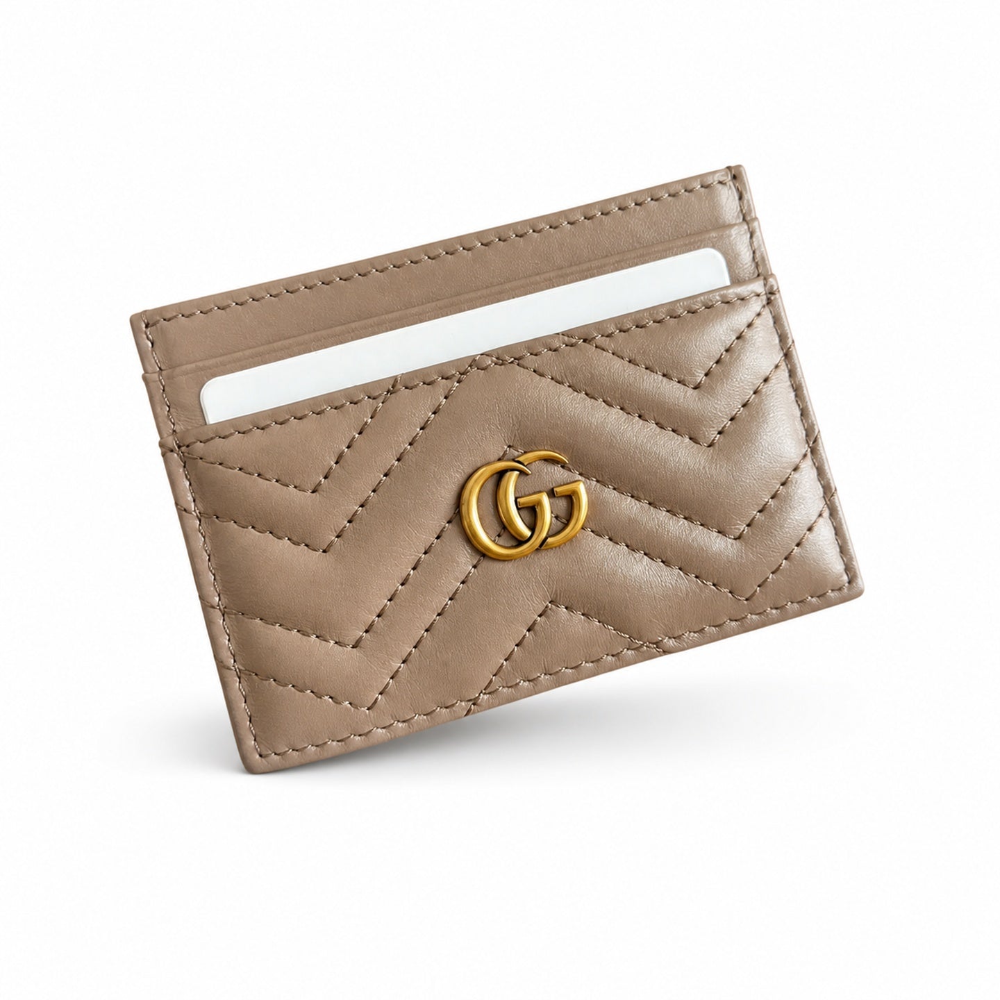 Gucci GG Marmont Small Quilted Matelasse Leather Beige Handbag