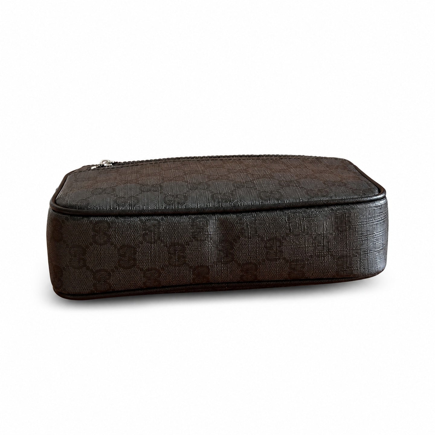 Gucci Canvas Nylon Leather Black Bag