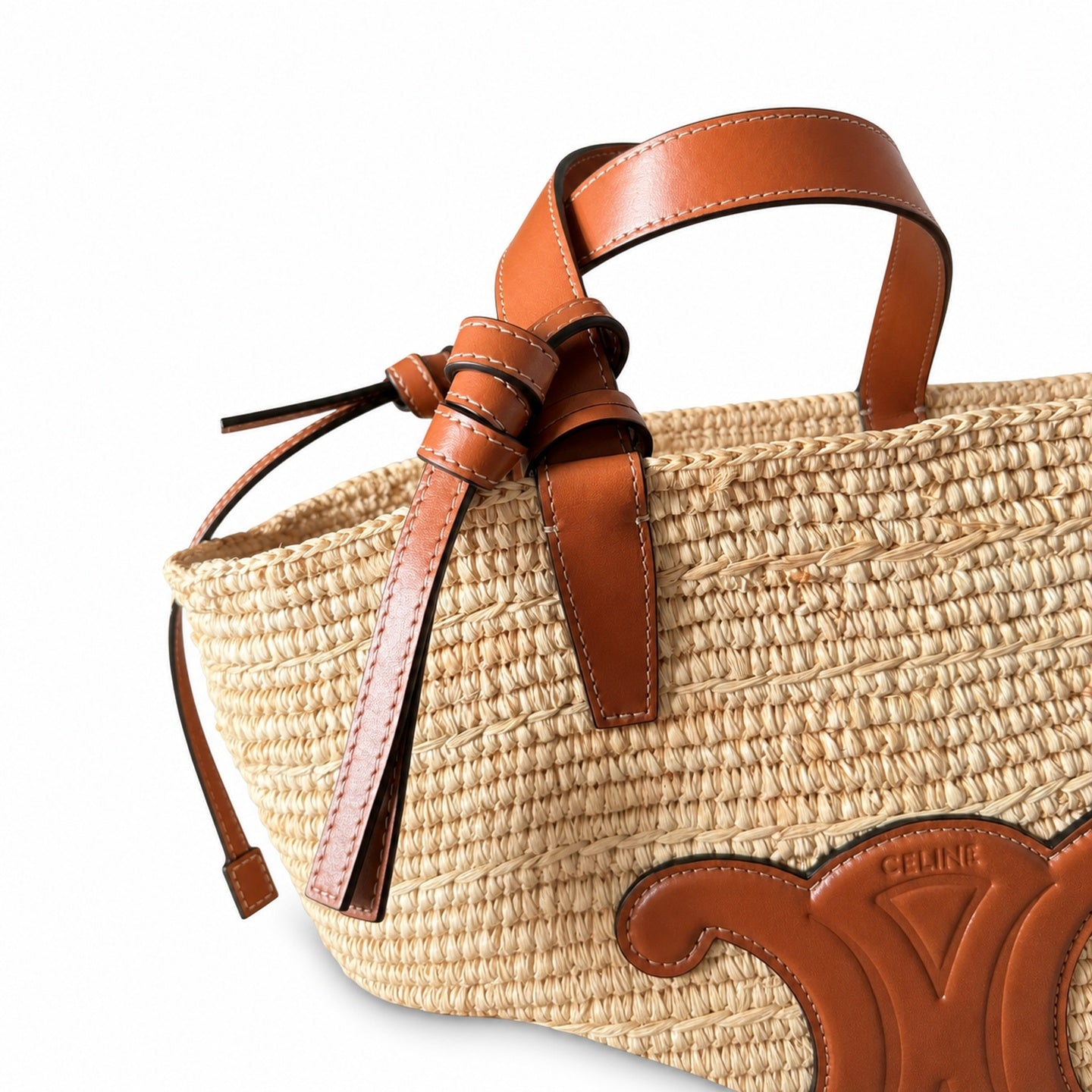 Celine Triomphe Small Leather Gold Bag