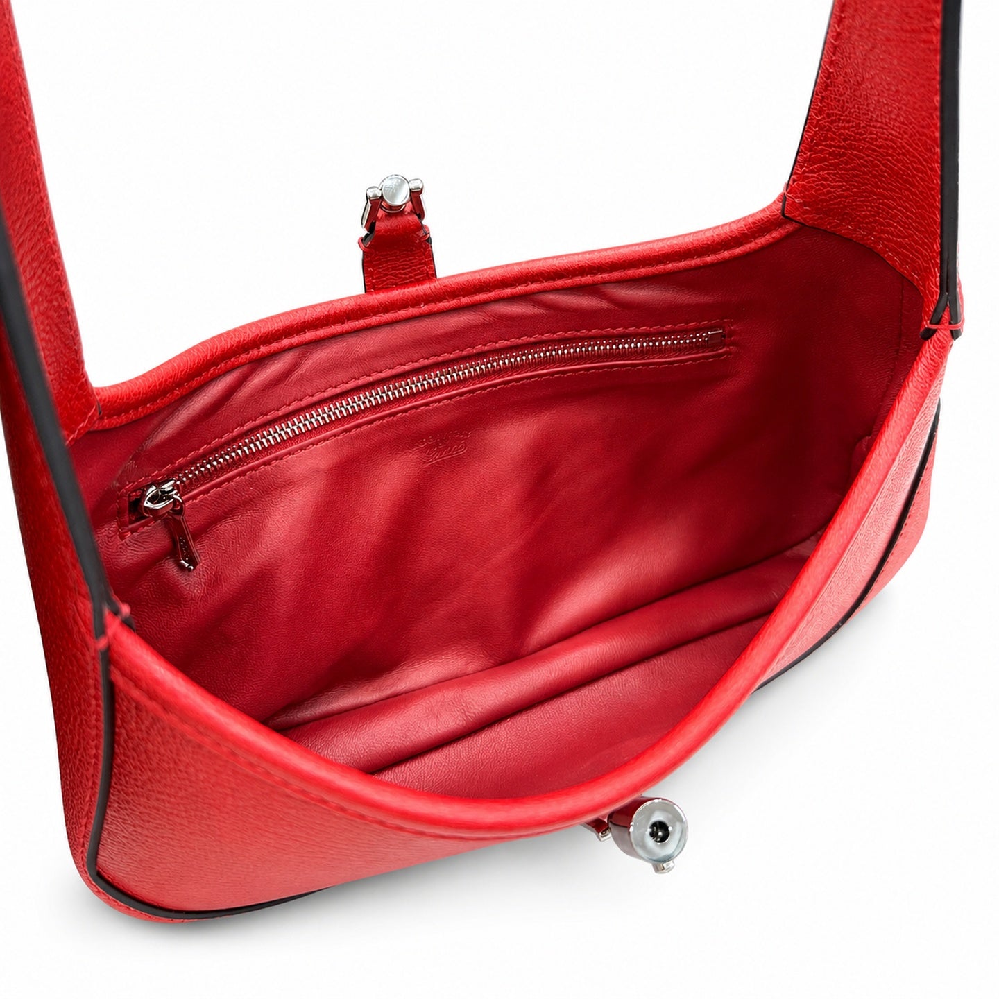 Gucci Leather White Red Gold Bag