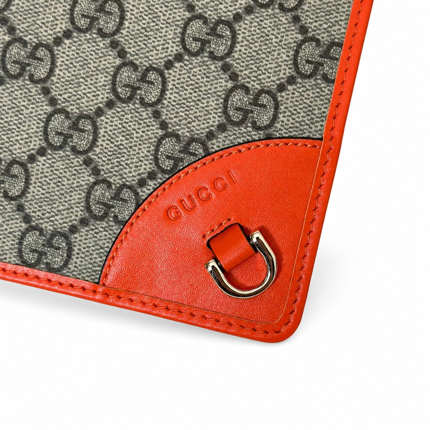 Gucci Small Leather Brown Orange Shoulder Bag