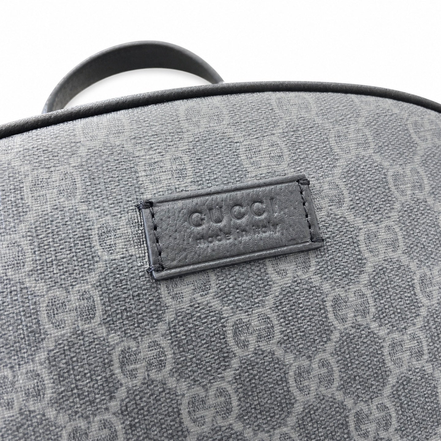 Gucci Supreme Mini Cotton Canvas Leather Black Green Bag