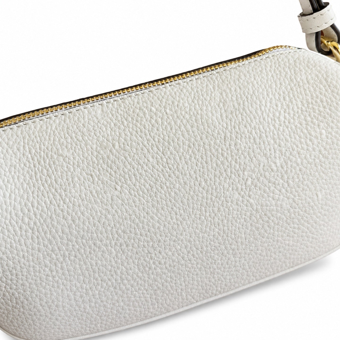 Gucci Horsebit Mini Cotton Leather White Green Gold Bag