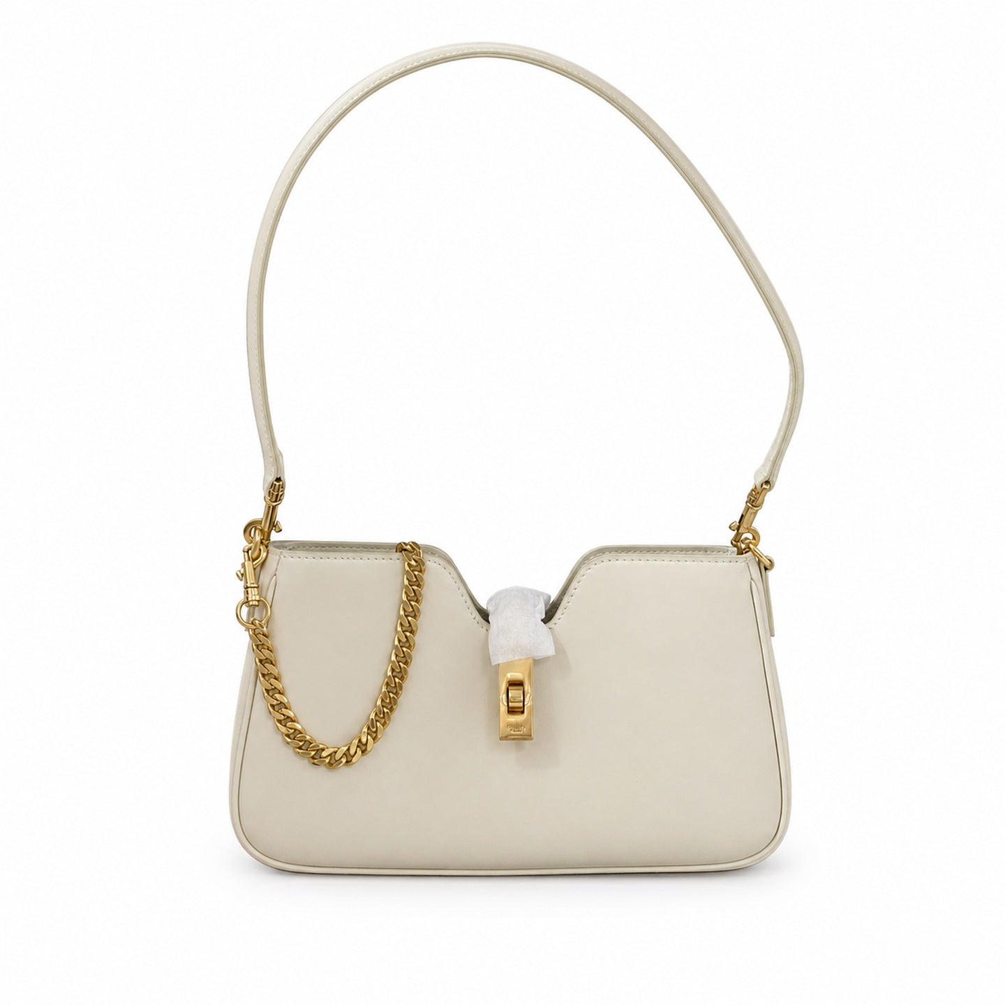 Celine Camille Leather White Handbag