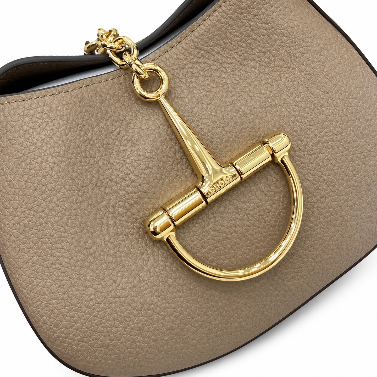 Gucci Leather Brown Gold Shoulder Bag