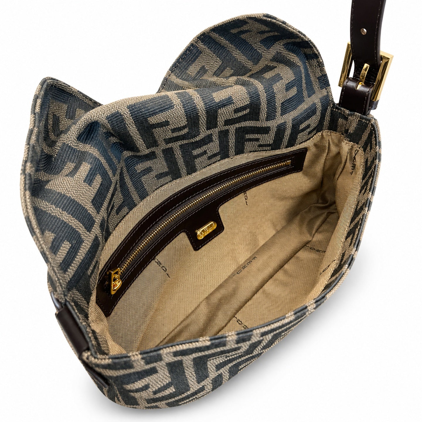 Fendi Baguette Gold Bag