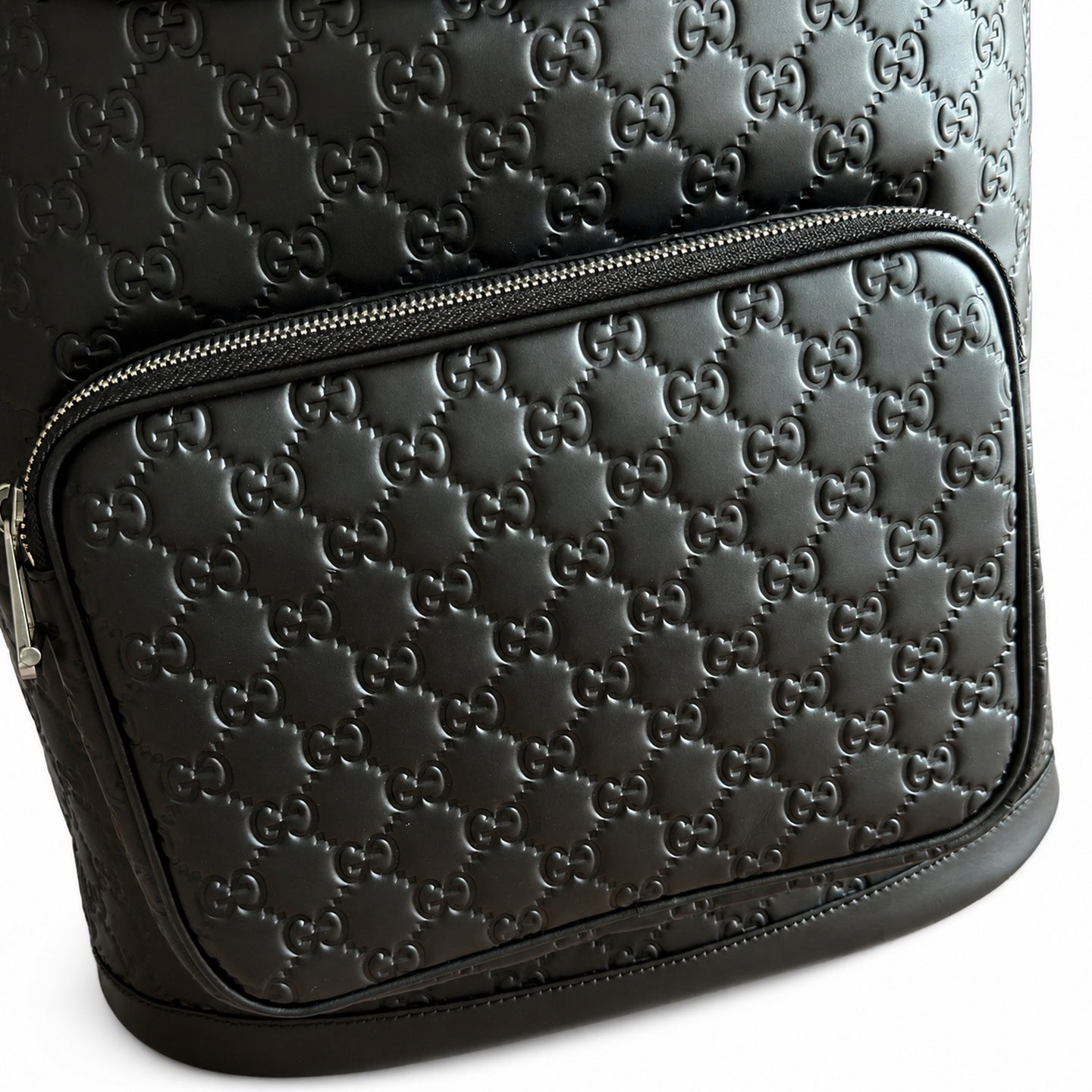 Gucci Cotton Leather Black Backpack