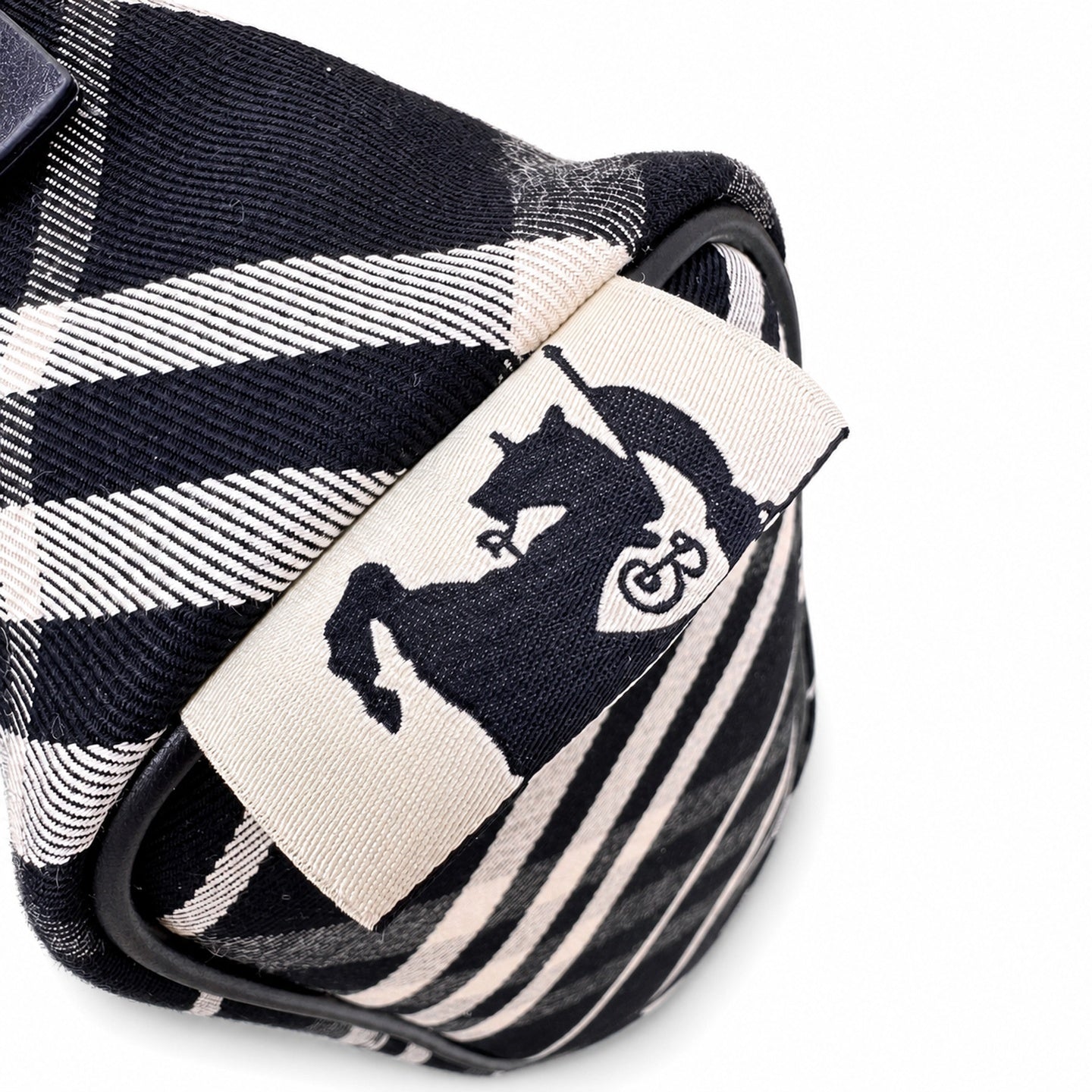 Burberry Cotton Jacquard Check Shoulder Bag