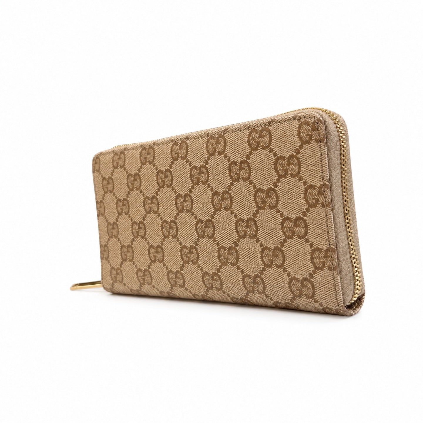 Gucci Canvas Leather Brown Wallet