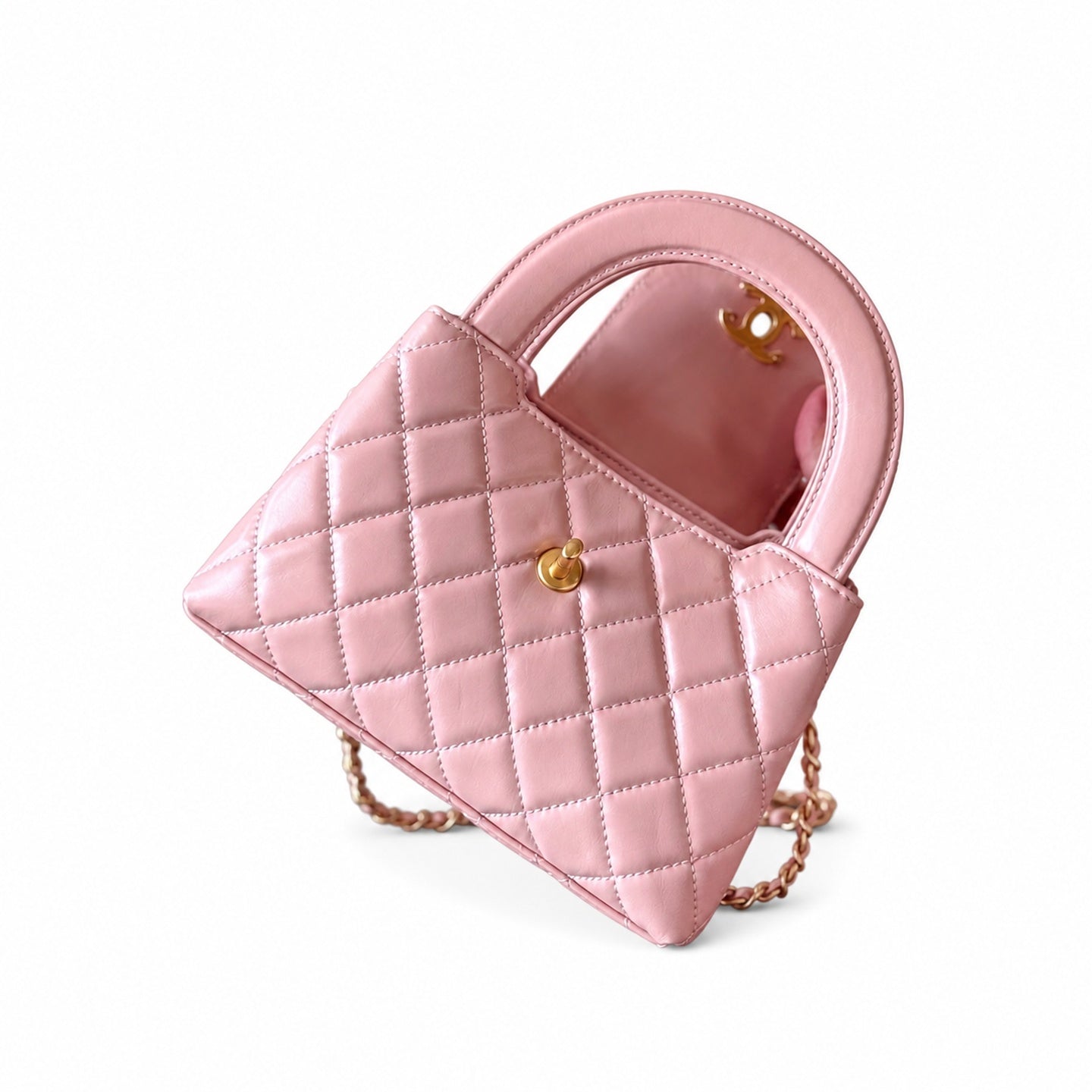 Chanel Kelly Leather Pink Bag
