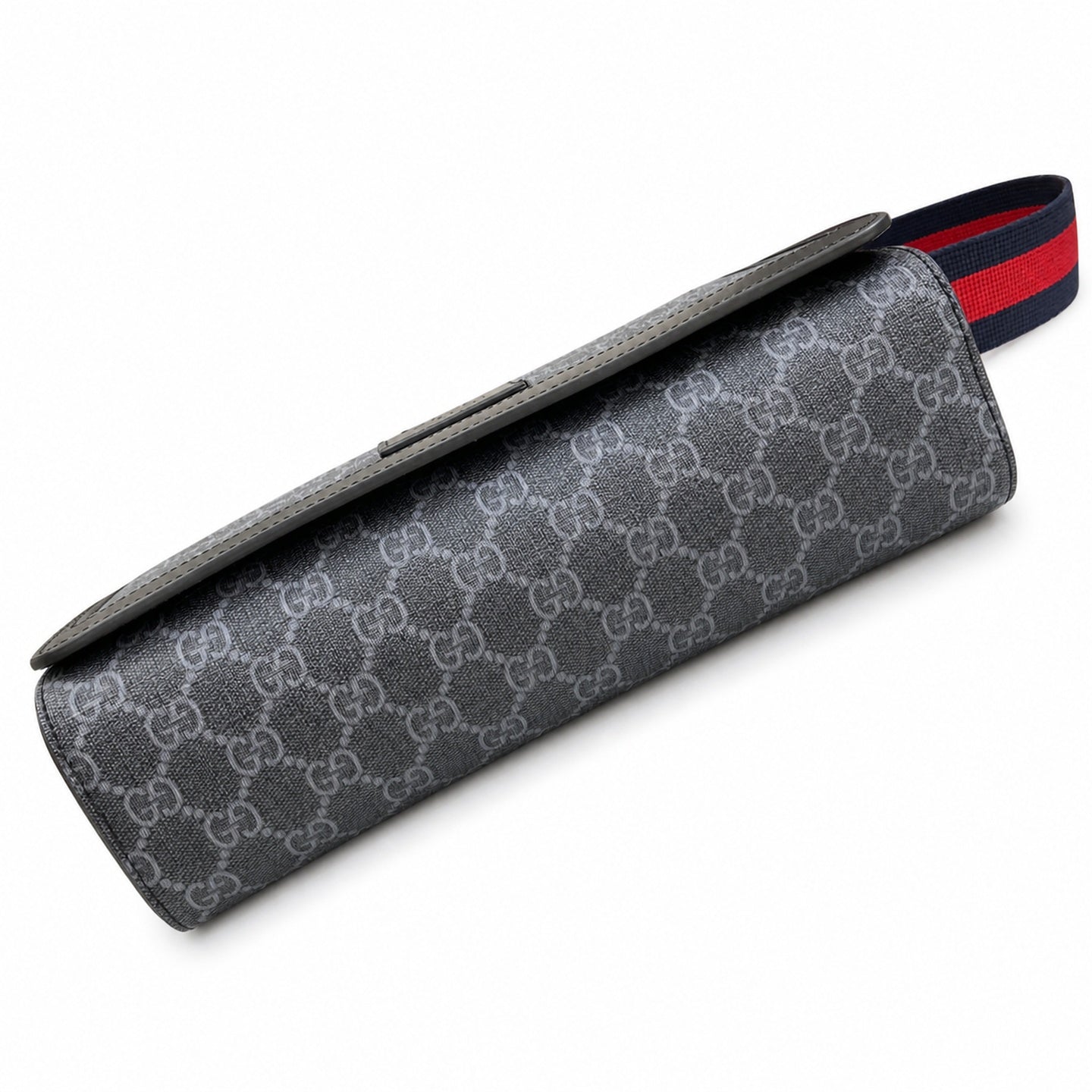 Gucci Supreme Cotton Canvas Leather Black Red Blue Green Crossbody Bag