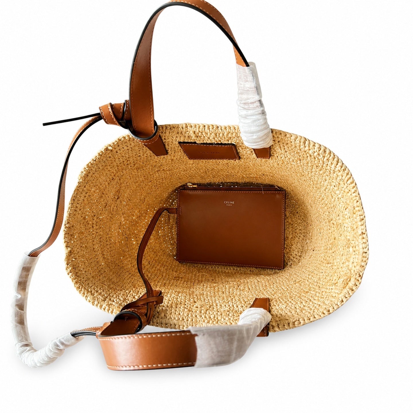 Celine Triomphe Small Leather Gold Bag