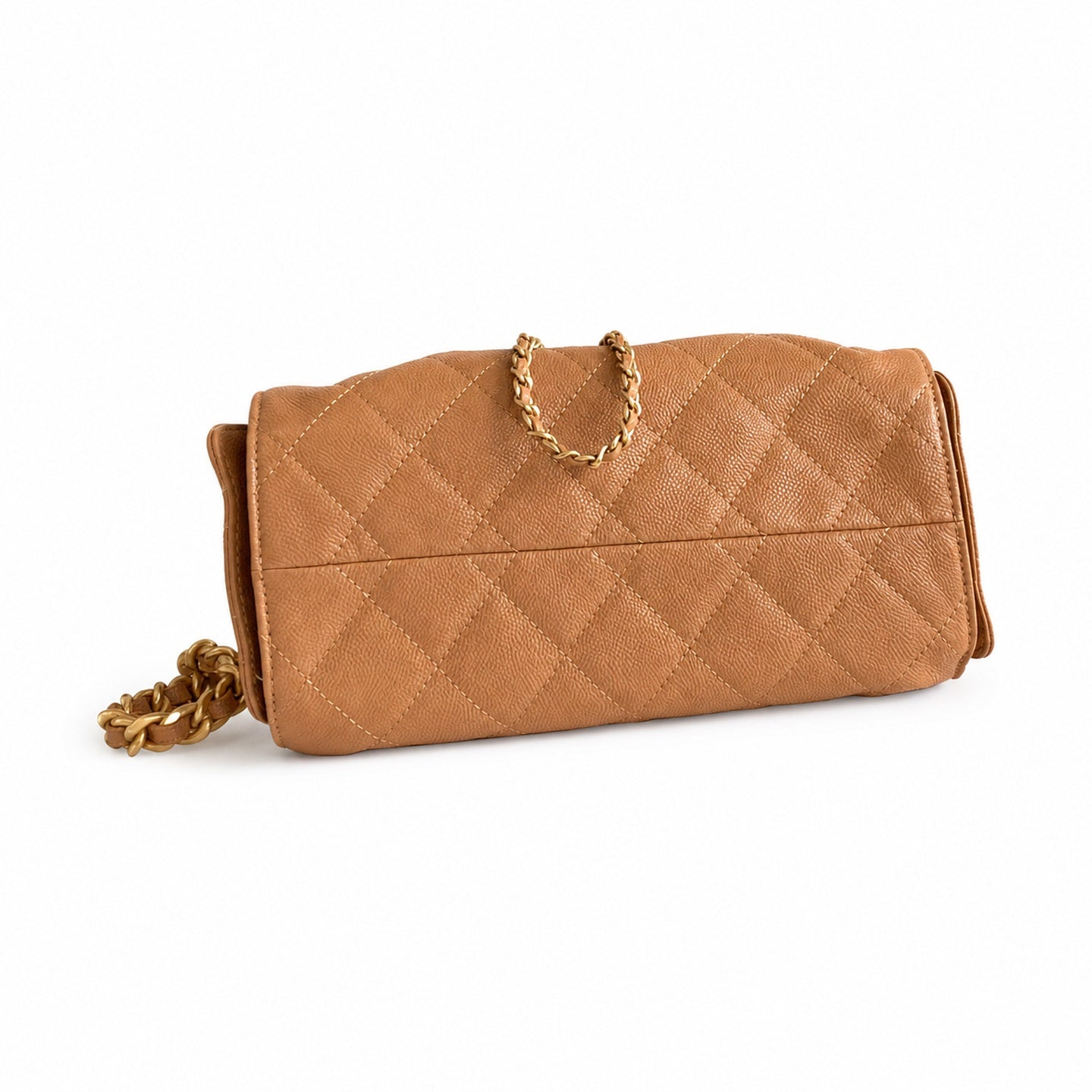 Chanel 25 Small Leather Black Gold Bag