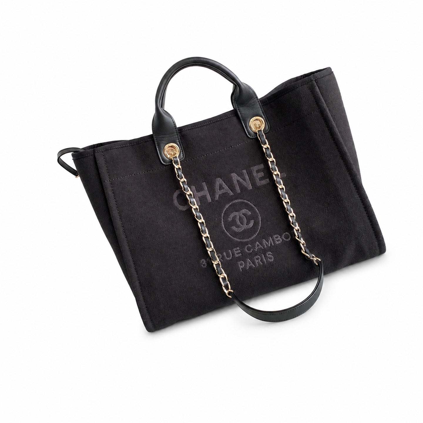 Chanel Large Black White Bag