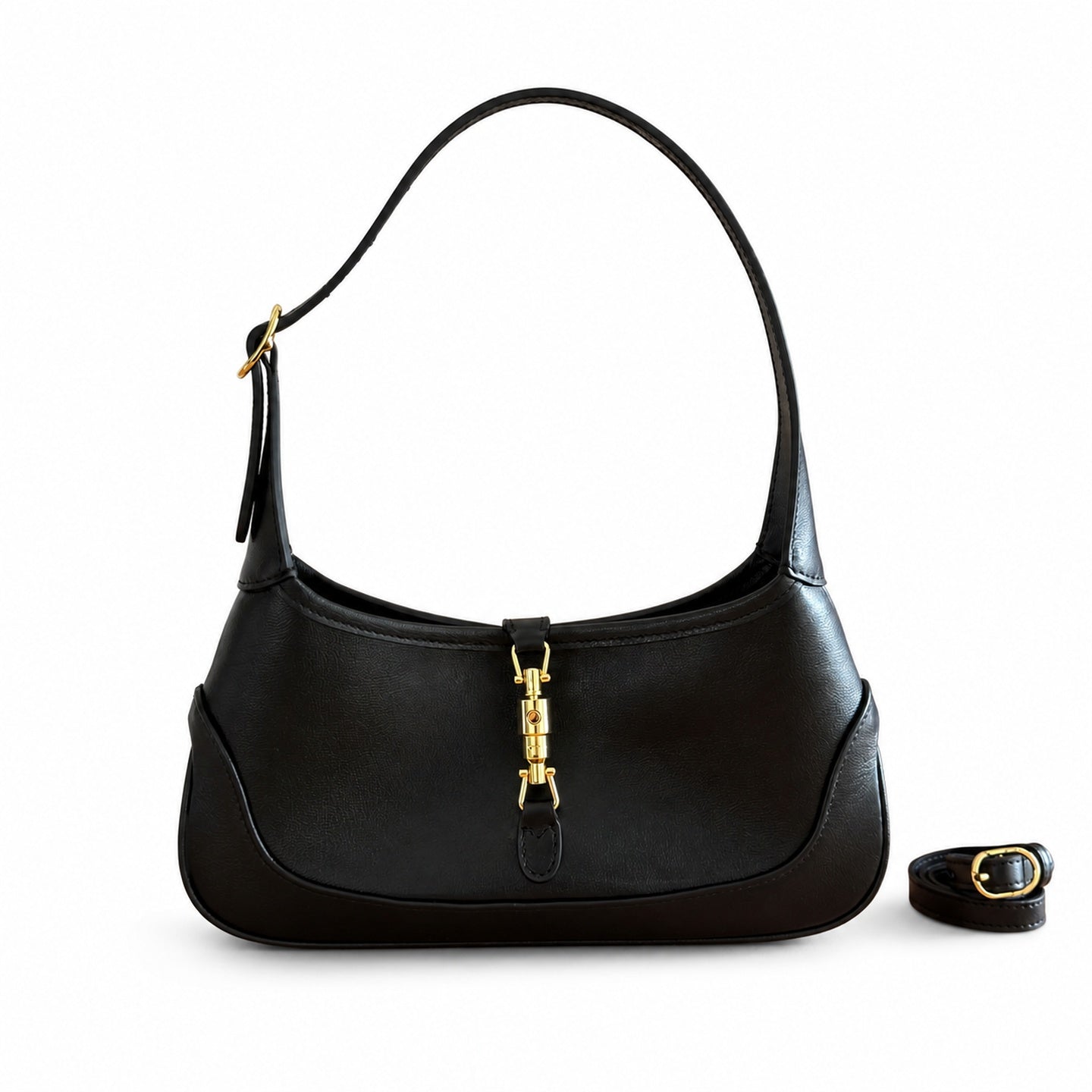 Gucci Canvas Leather Beige Brown Shoulder Bag
